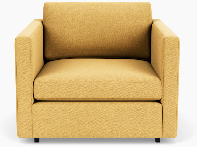 Pfister Armchair - Ultrasuede, Citron