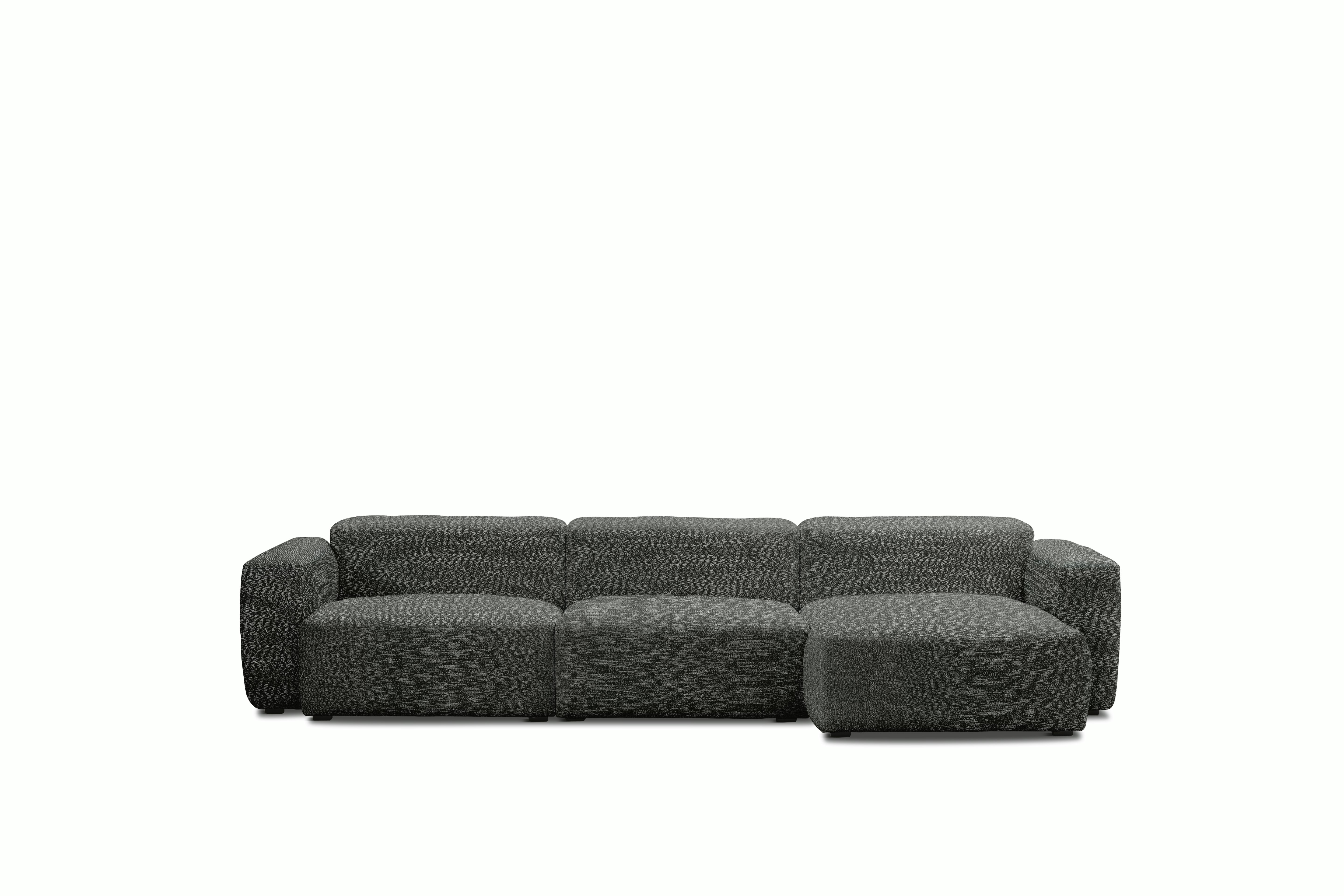 Mags Soft Low Sectional with Chaise Wide