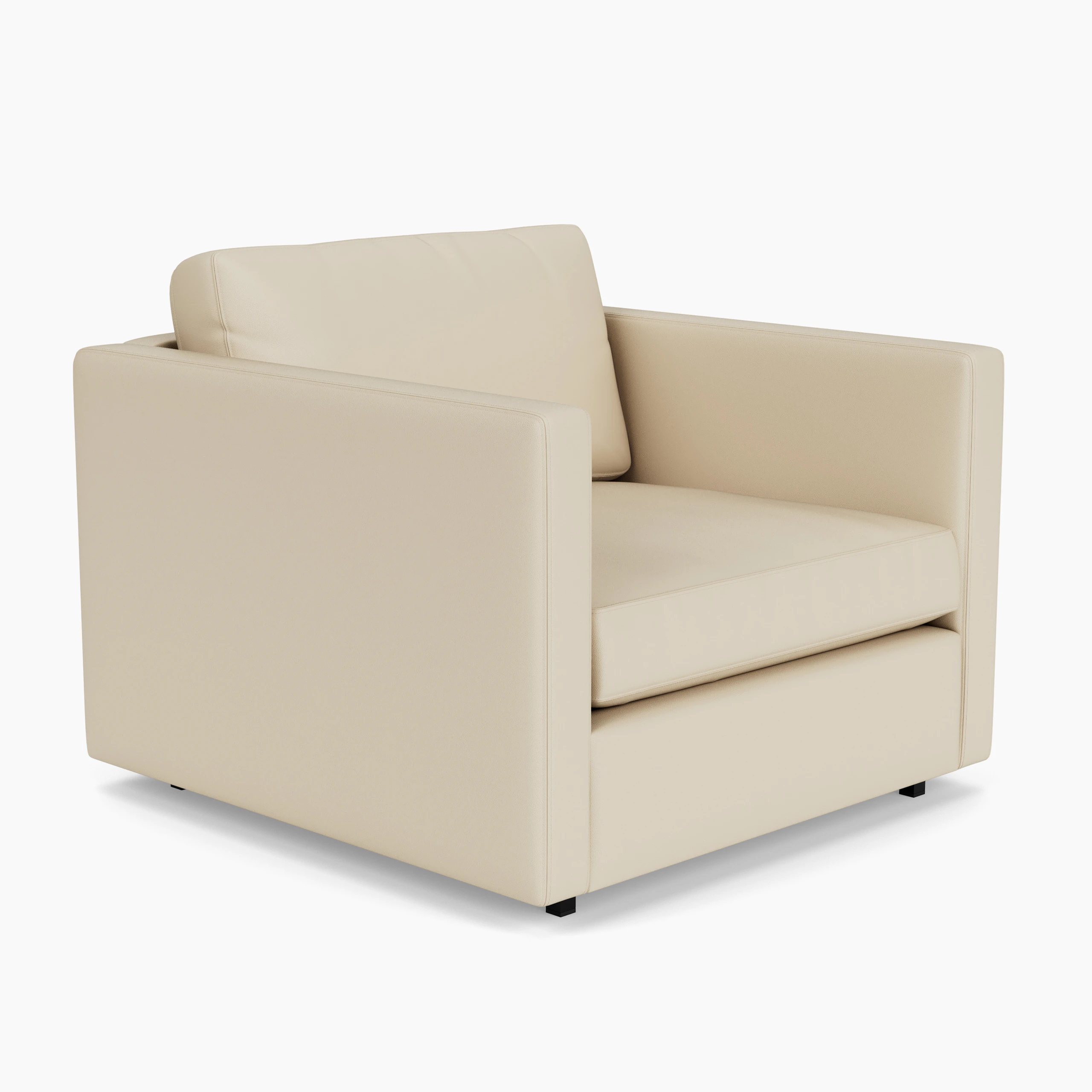Pfister Armchair - Volo Leather, Parchment