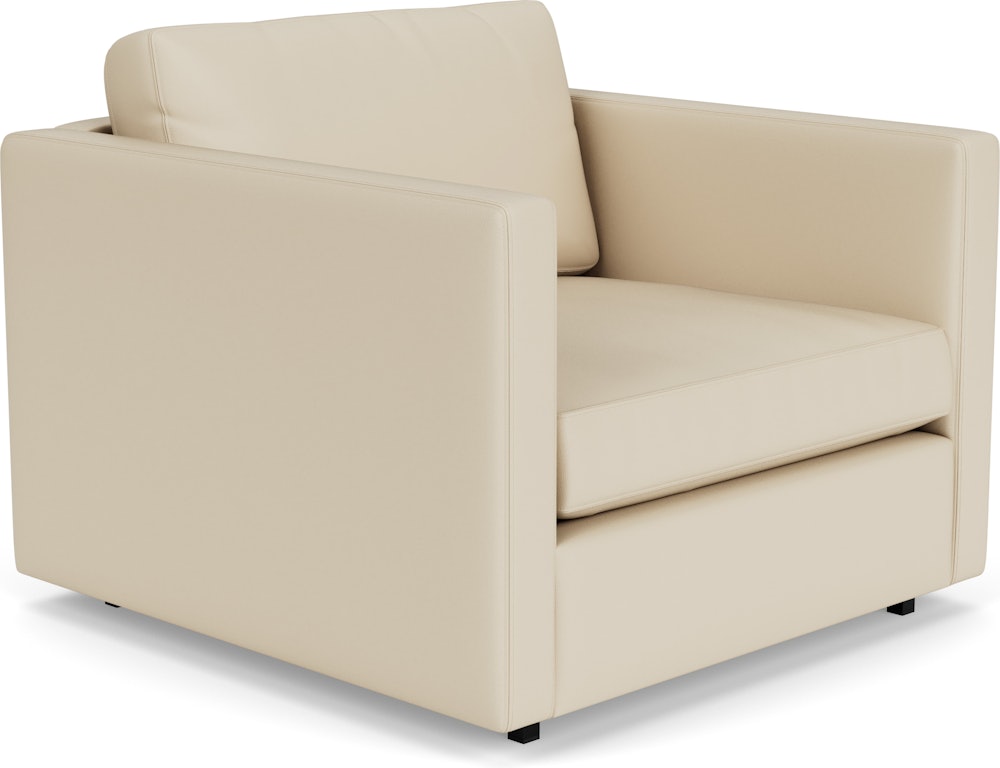 Pfister Armchair - Volo Leather, Parchment