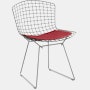 Bertoia Two-Tone Side Chair with Seat Pad