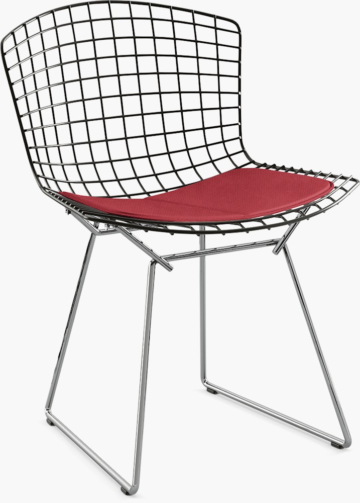 Bertoia Two-Tone Side Chair with Seat Pad