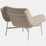Wrap lounge chair grey ecriture 240 angle 2 Muuto hi res