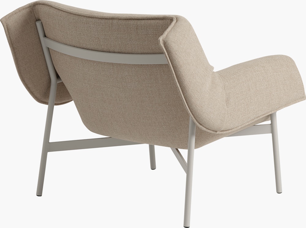 Wrap lounge chair grey ecriture 240 angle 2 Muuto hi res