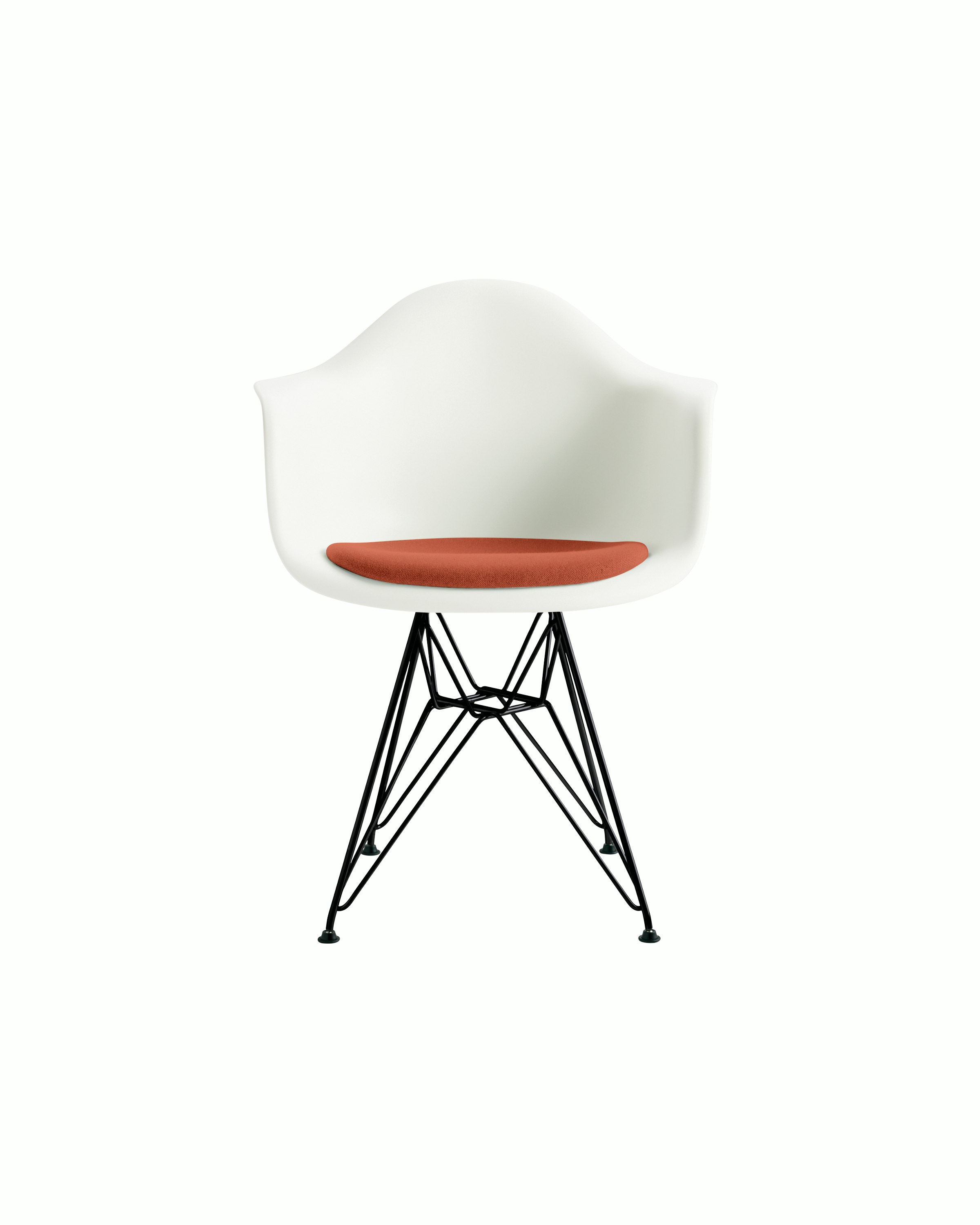 Eames Molded Plastic Armchair with Seat Pad