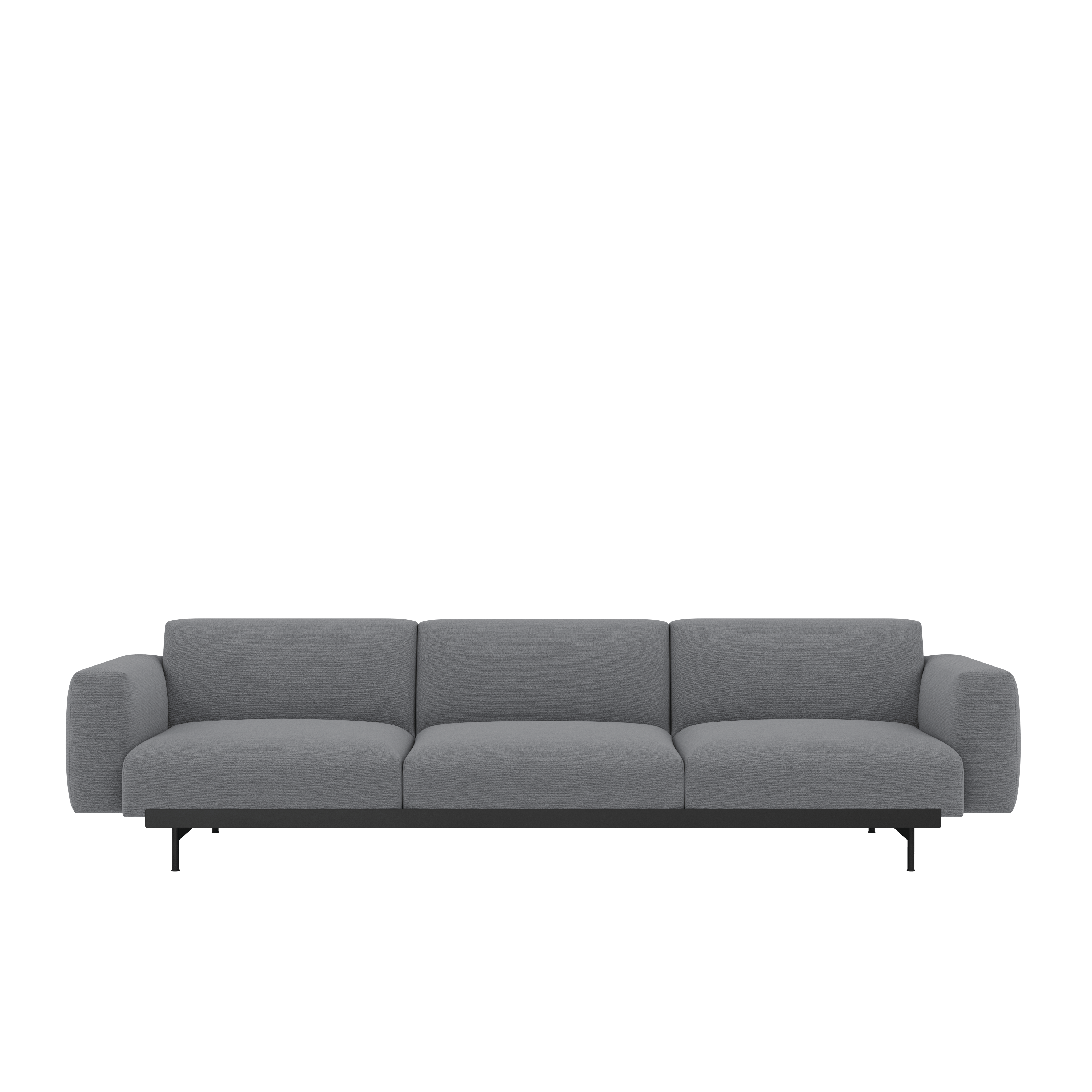 In Situ Modular Sofa- 3 Seater Sofa,  Configuration 1,  Ocean,  80 Asphalt