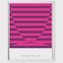 Herman Miller Brochure Covers Poster By Tomoko Miho - Framed,  White,  Pink