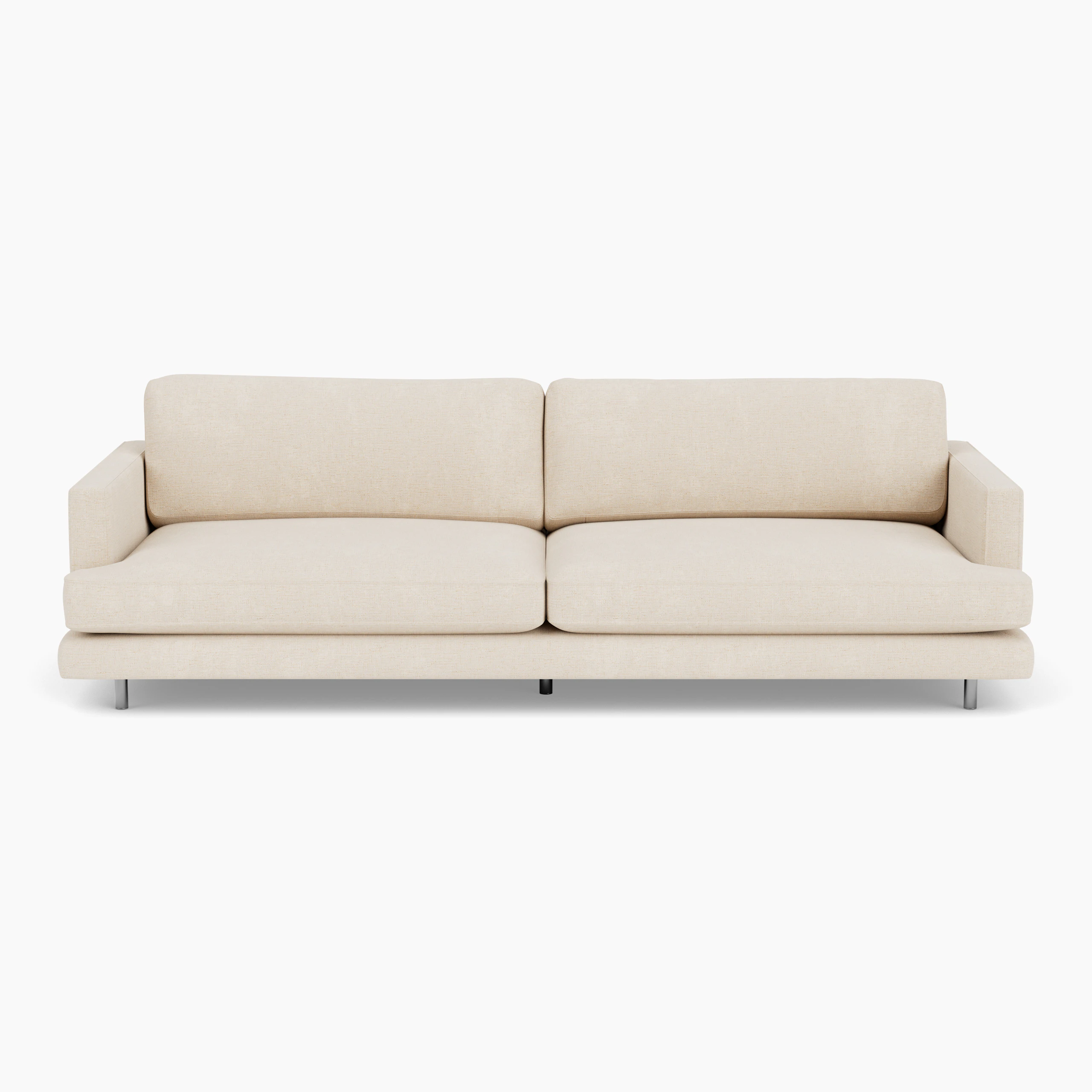 D'Urso Sofa - Diva Moon; Polished Chrome