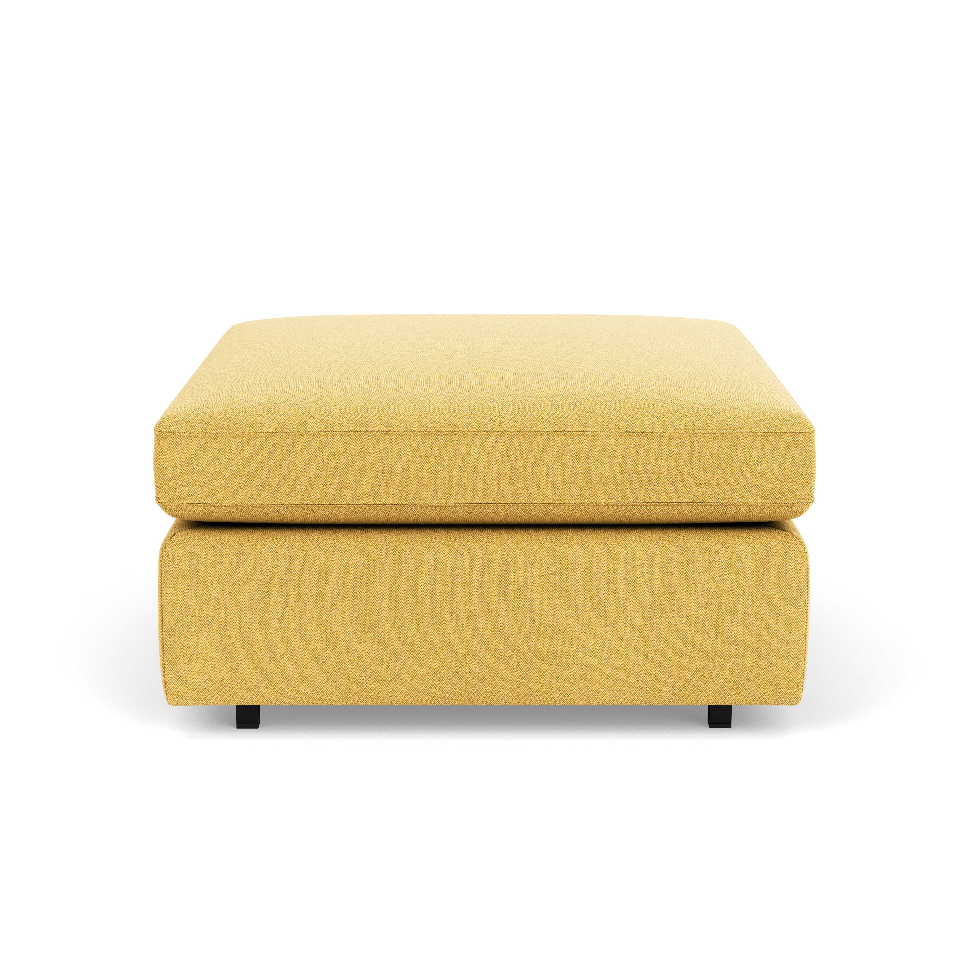 Pfister Ottoman - Ultrasuede, Citron