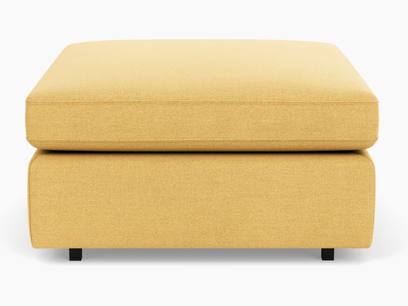 Pfister Ottoman - Ultrasuede, Citron