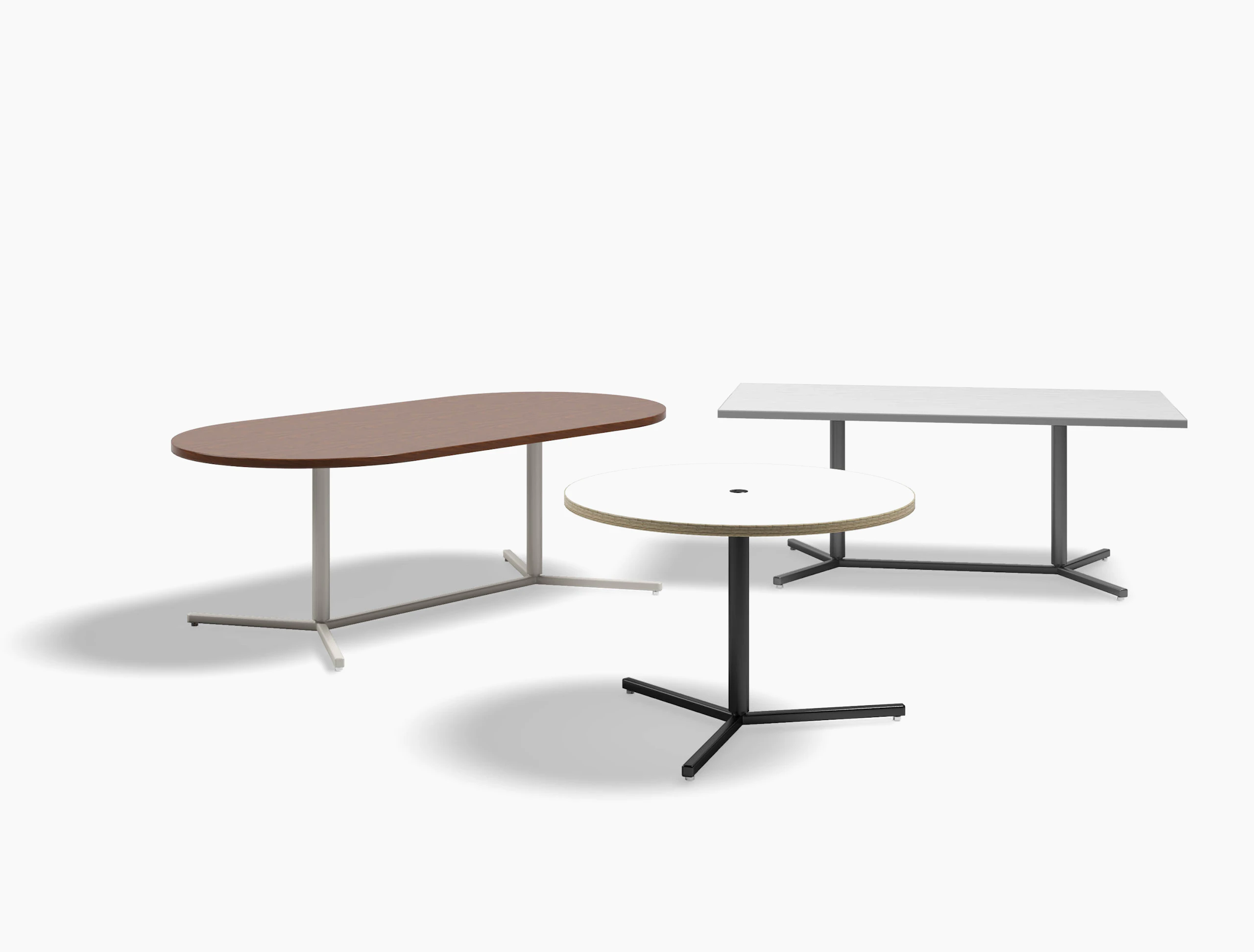 Antenna Workspaces y-base table meeting conference desk