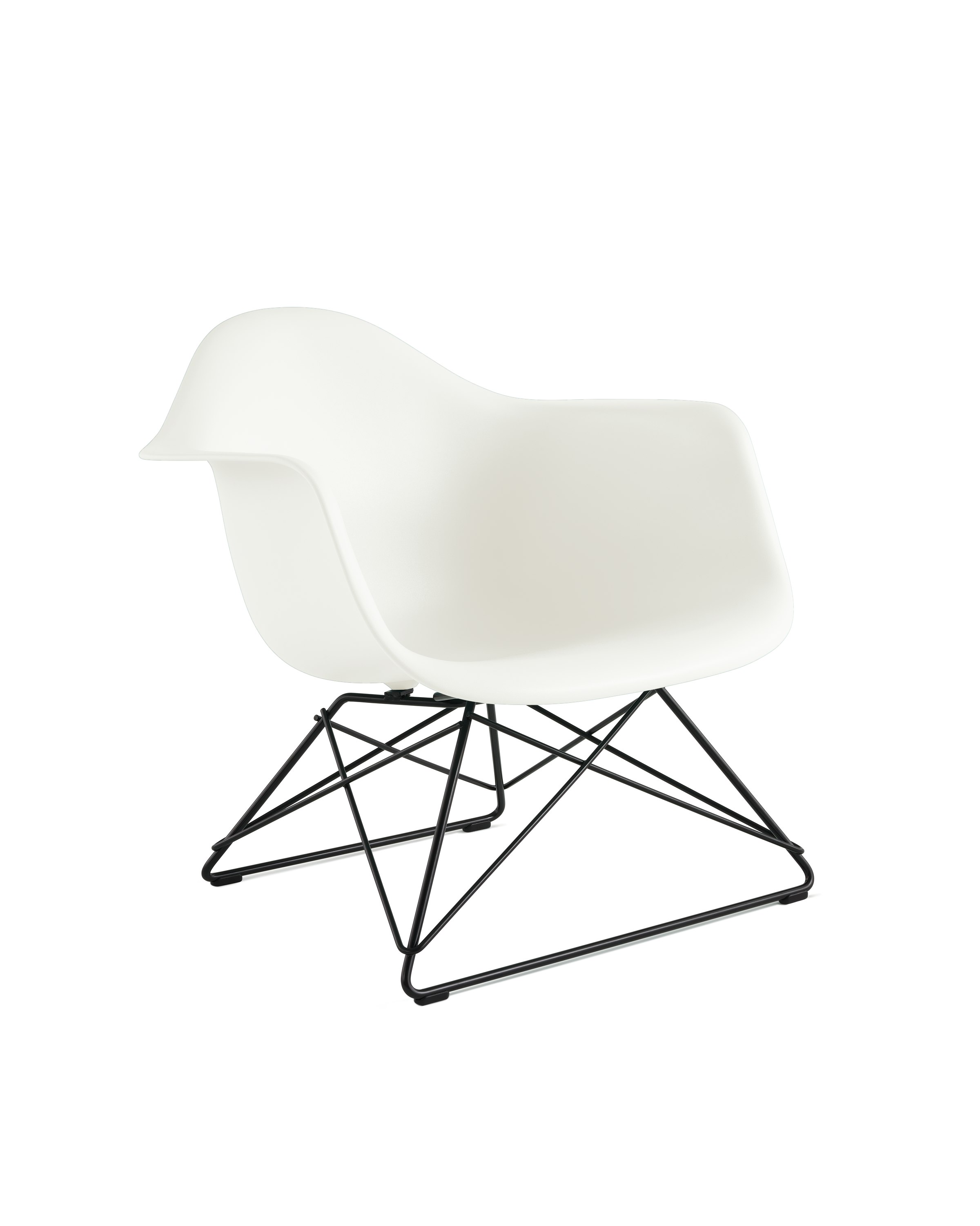 Eames Molded Plastic Low Wire Base Armchair LAR