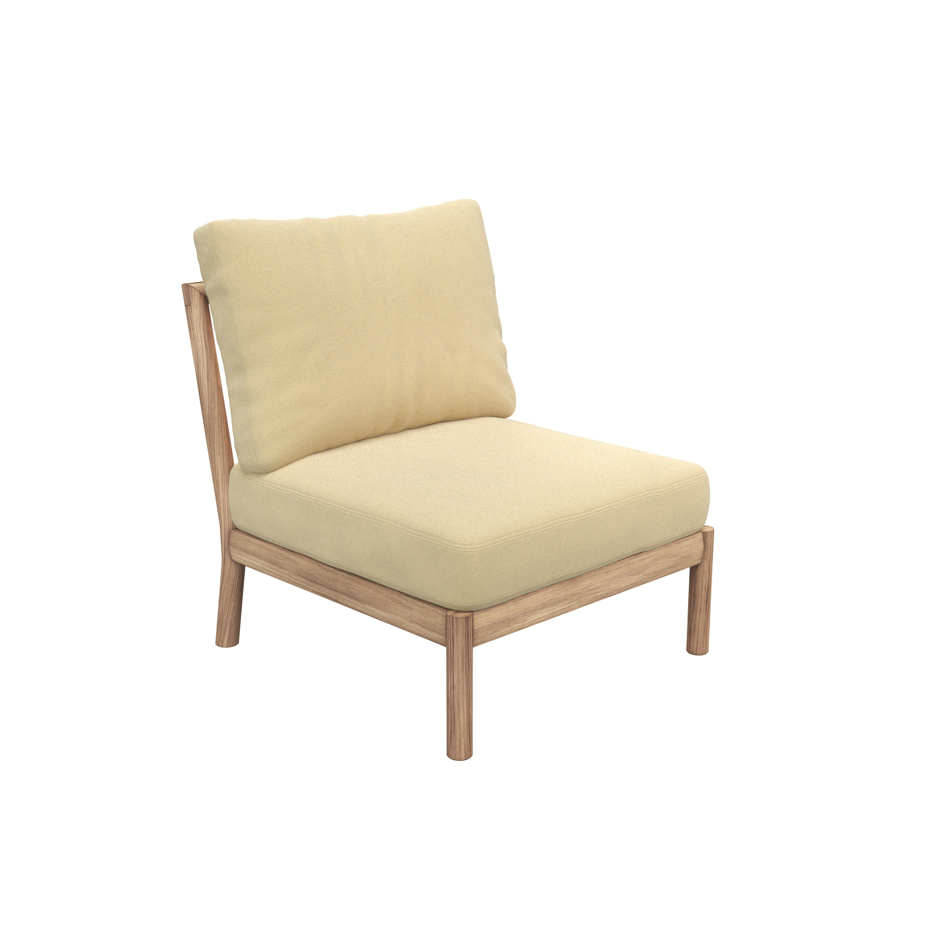 Tradition Outdoor Armless Seat Module - Honey Yellow