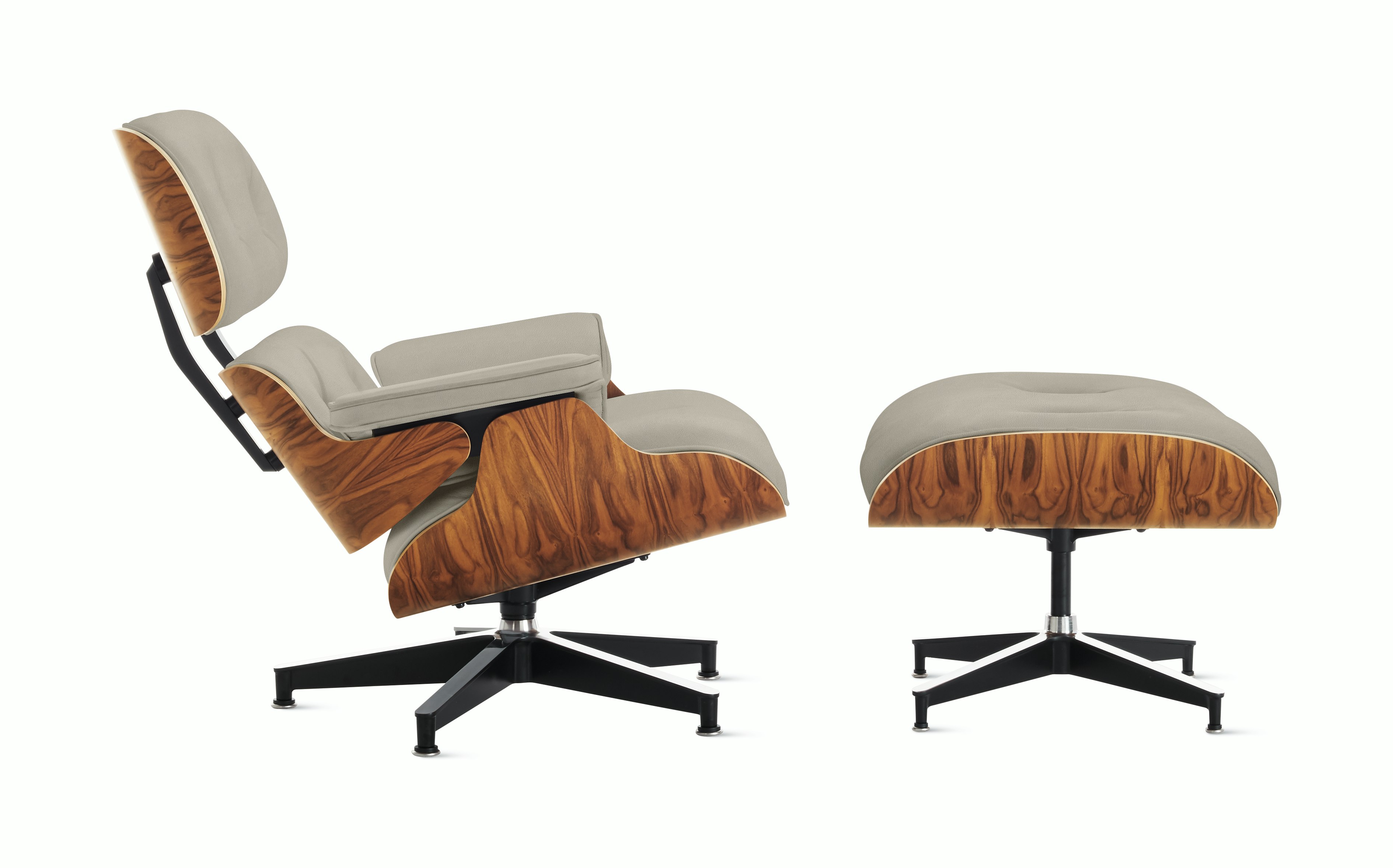 Eames Lounge and Ottoman in Prone and Stow leathers
