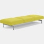 Avio Bench - Three Seater, Classic Boucle, Chartreuse, Polished Chrome