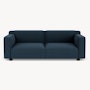 Barber Osgerby Sofa - Three Seater, Hourglass, Indigo, Jet Black