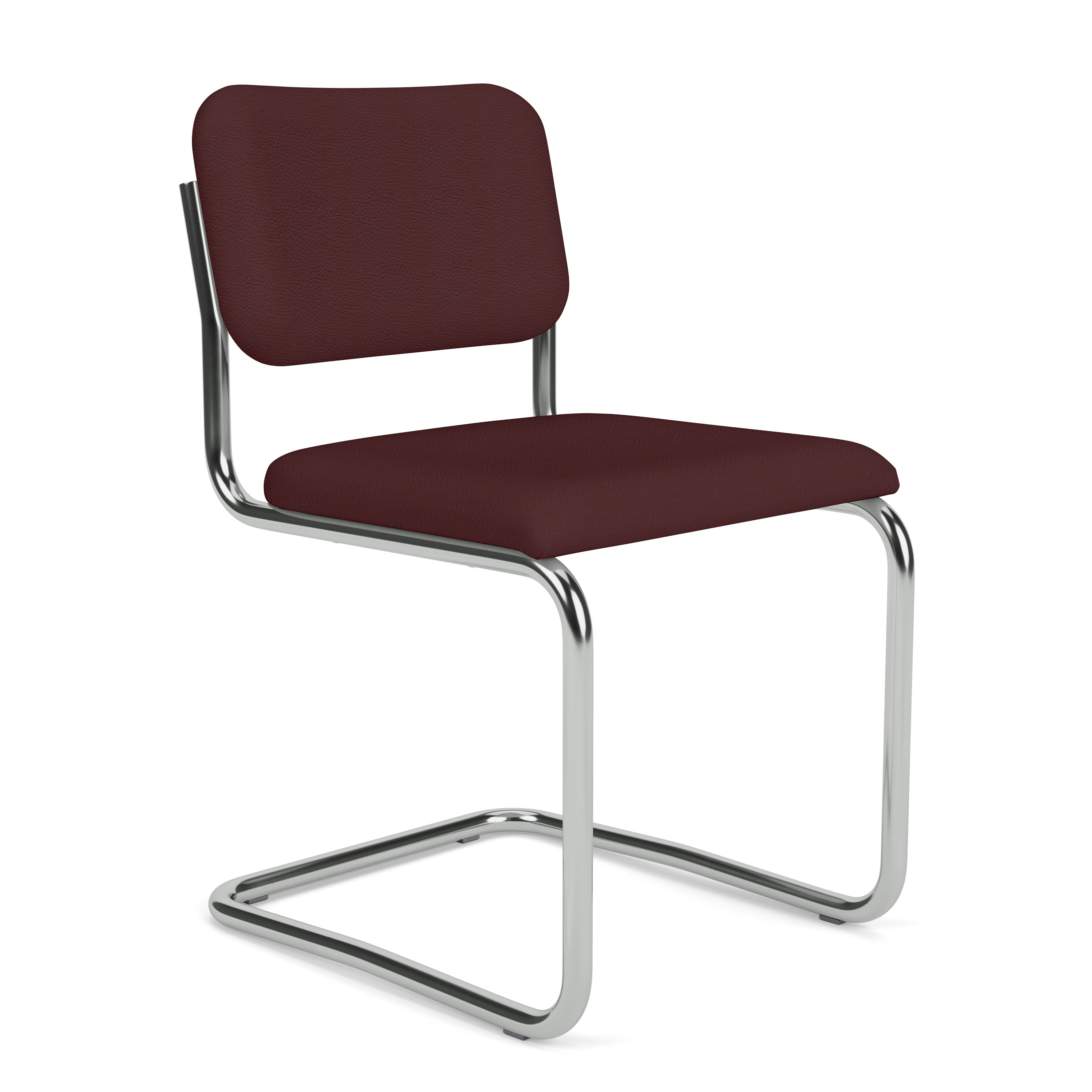 Cesca Side Chair - Acqua Leather,  Tiber