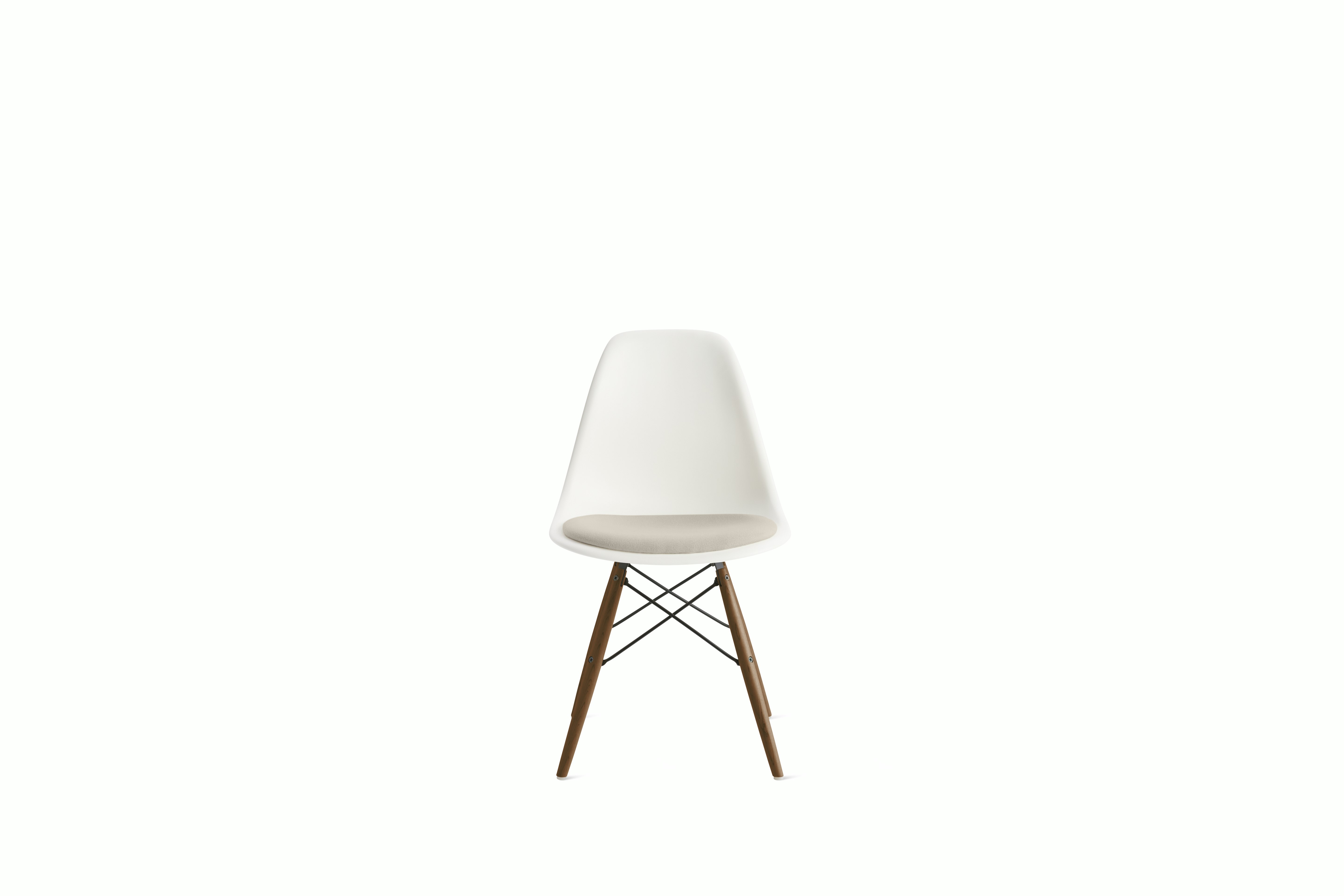 Eames Molded Plastic Side Chair with Seat Pad Herman Miller Store