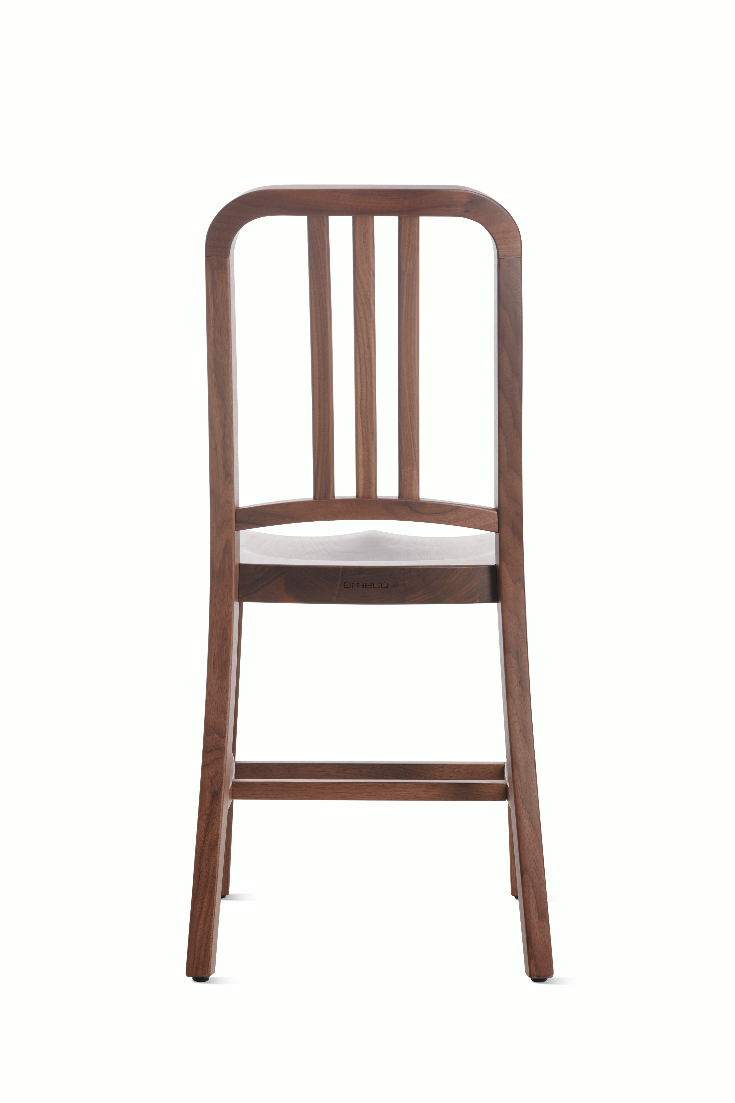 Navy Wood Chair - Walnut