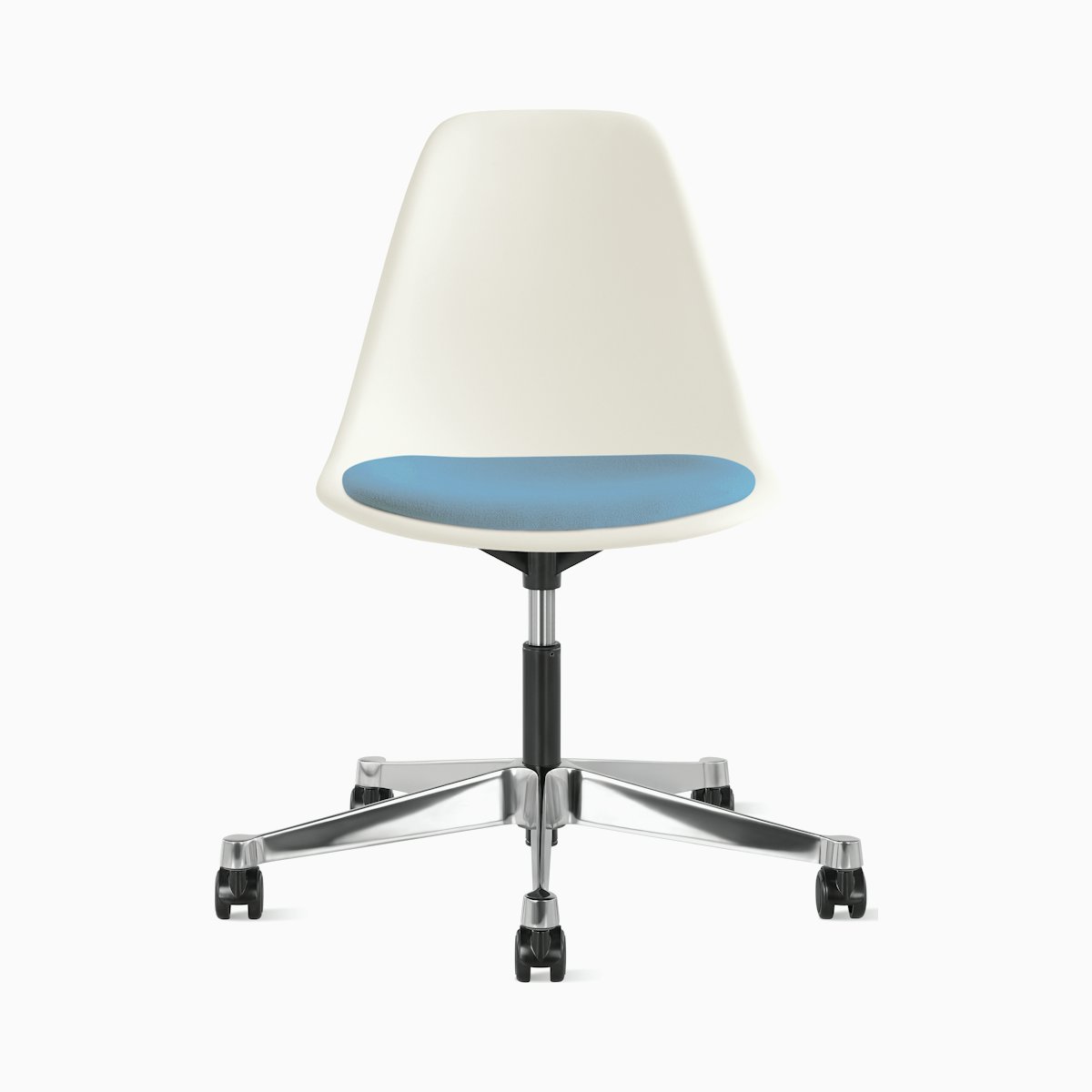 Eames Molded Plastic Task Side Chair with Seatpad Eames Molded Plastic Task Side Chair with Seatpad