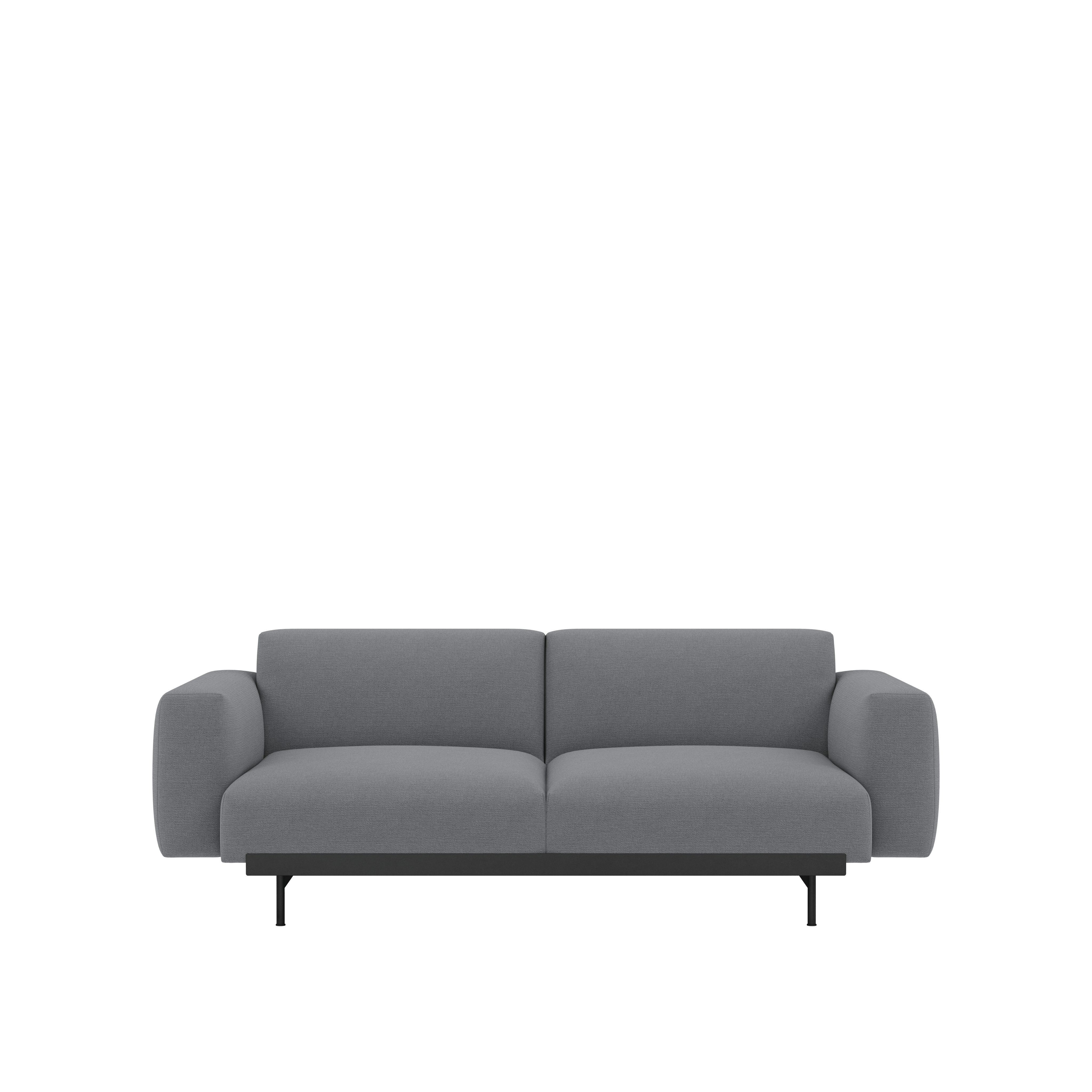 In Situ Modular Sofa- 2 Seater Sofa,  Configuration 1,  Ocean,  80 Asphalt