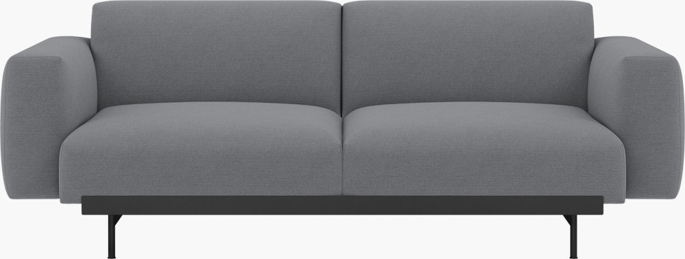 In Situ Modular Sofa- 2 Seater Sofa,  Configuration 1,  Ocean,  80 Asphalt