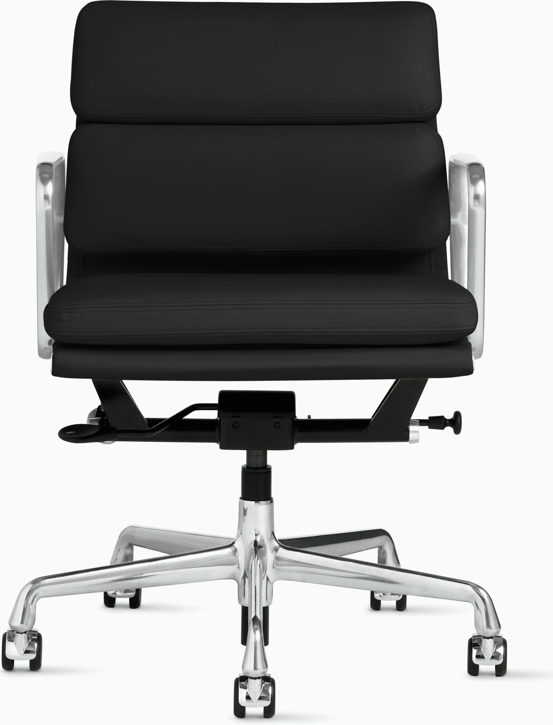 Herman Miller Eames Soft Pad Chair, Management Height in Raven