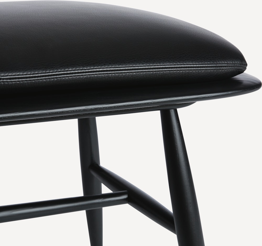 Von Bench with Leather Seat Pad