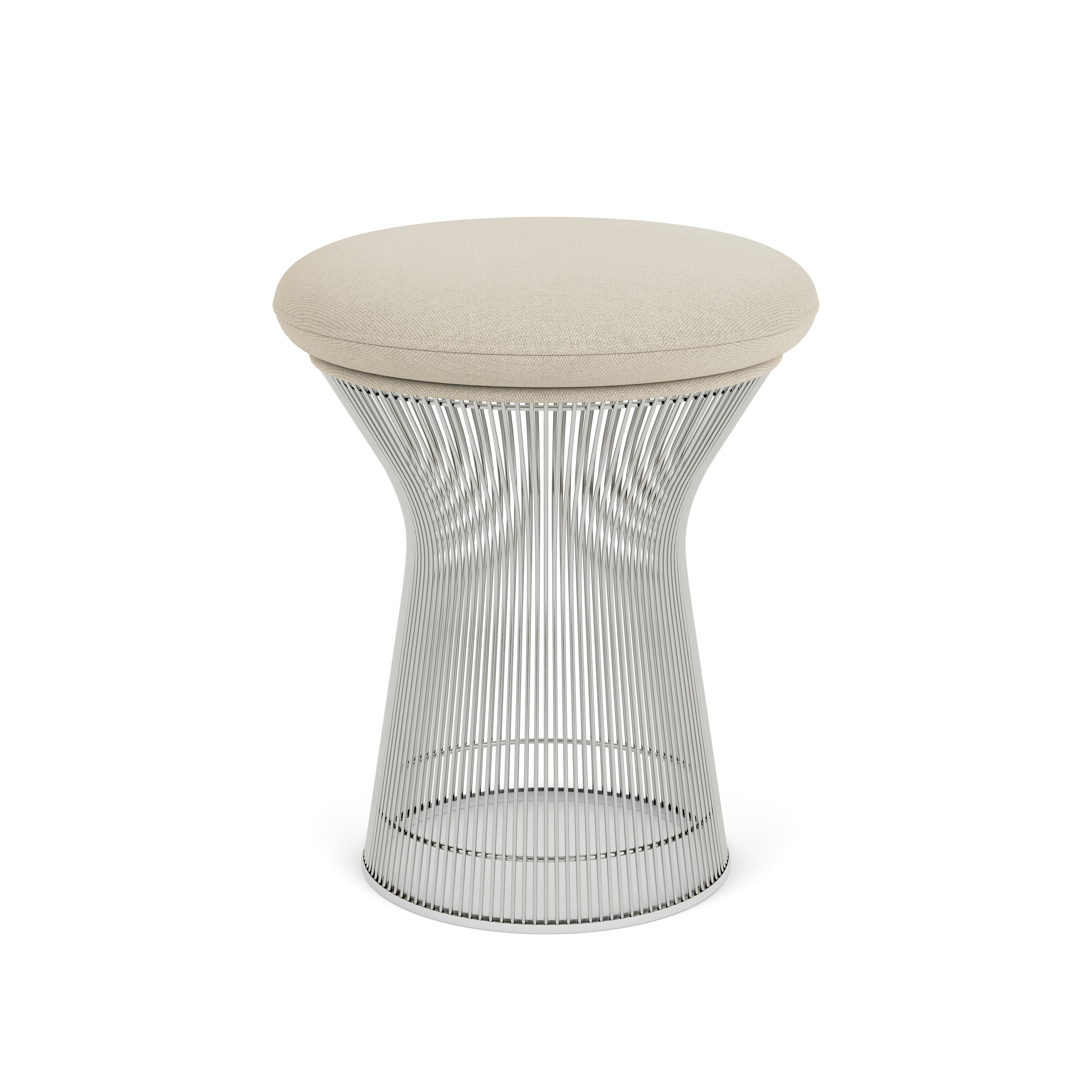 Platner Stool - Hourglass, Sandbar, Polished Nickel