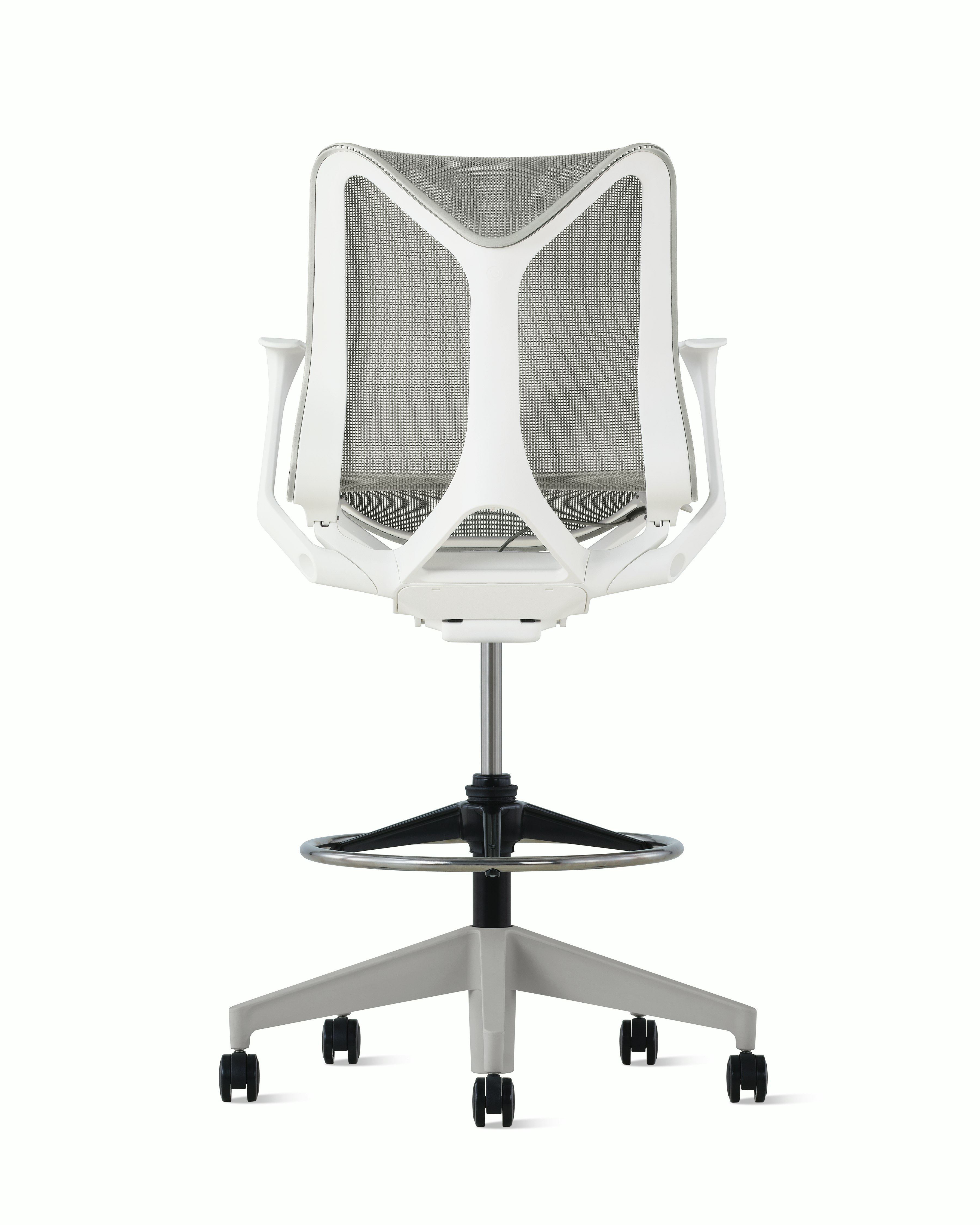 Cosm Stool Low Back Fixed Arm