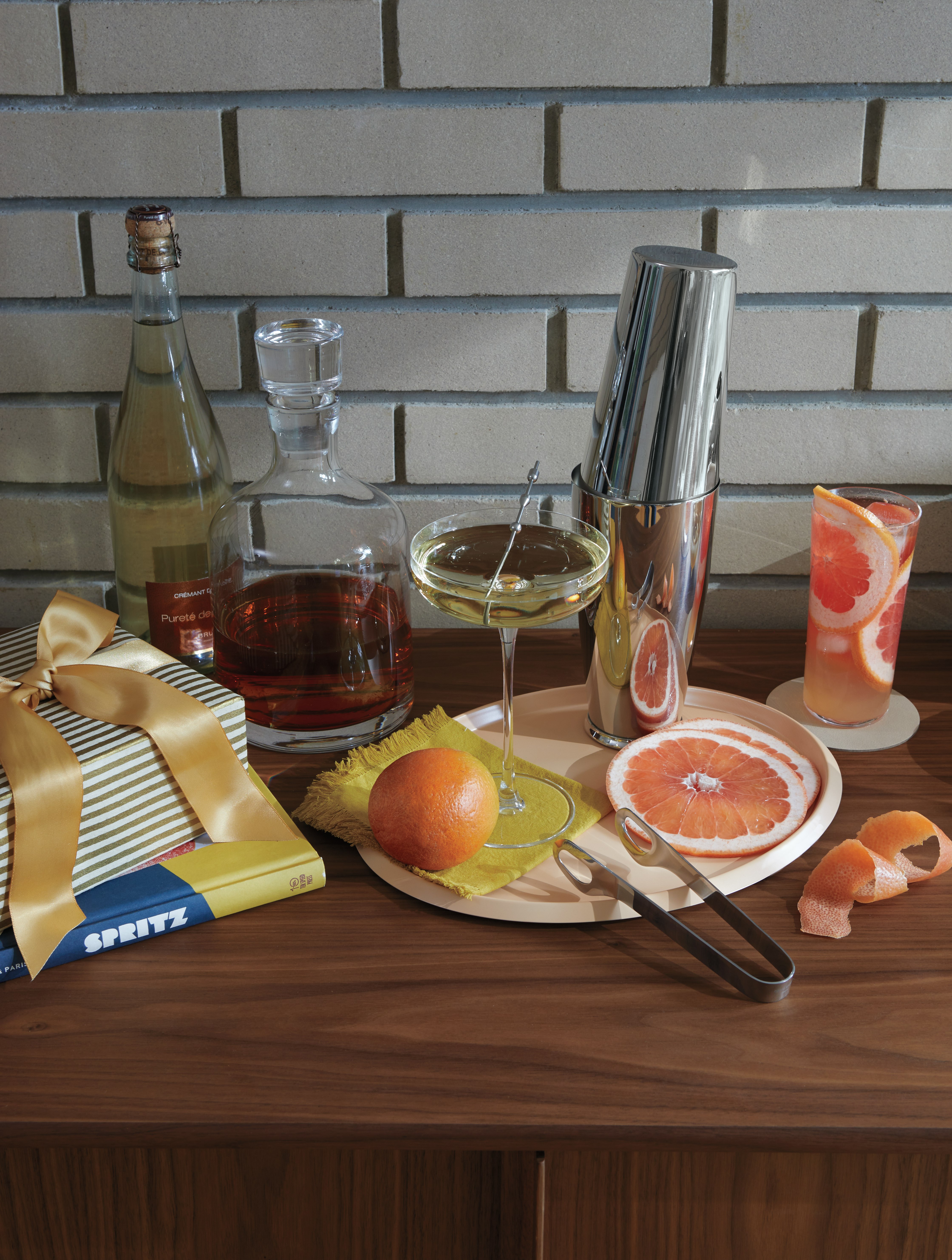 Bar set up at Missy and Talia's