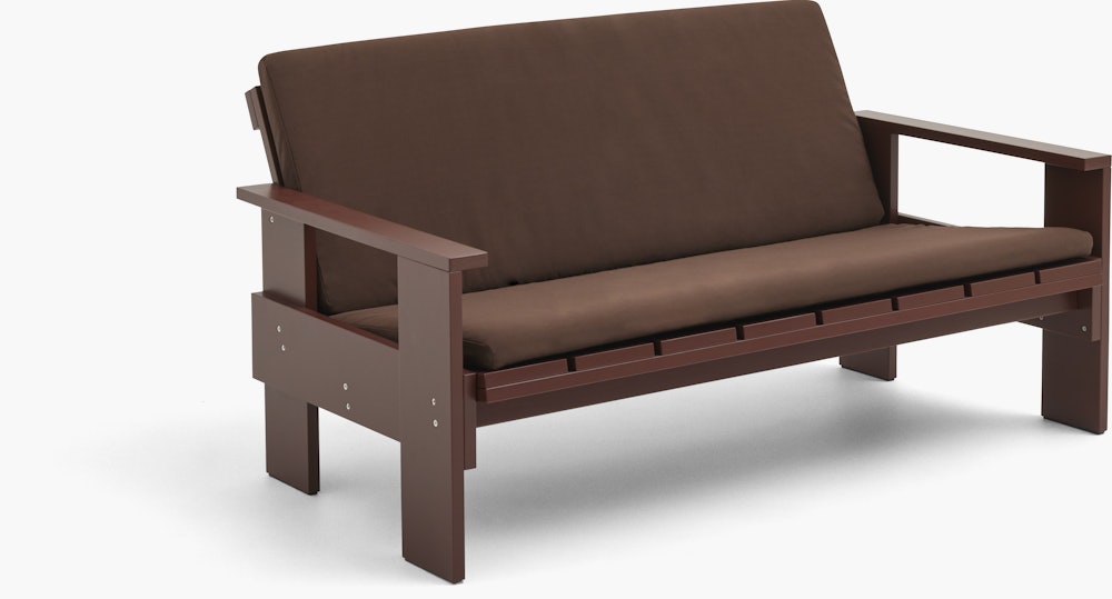 Crate Lounge Sofa Folded Cushion  - Iron Red