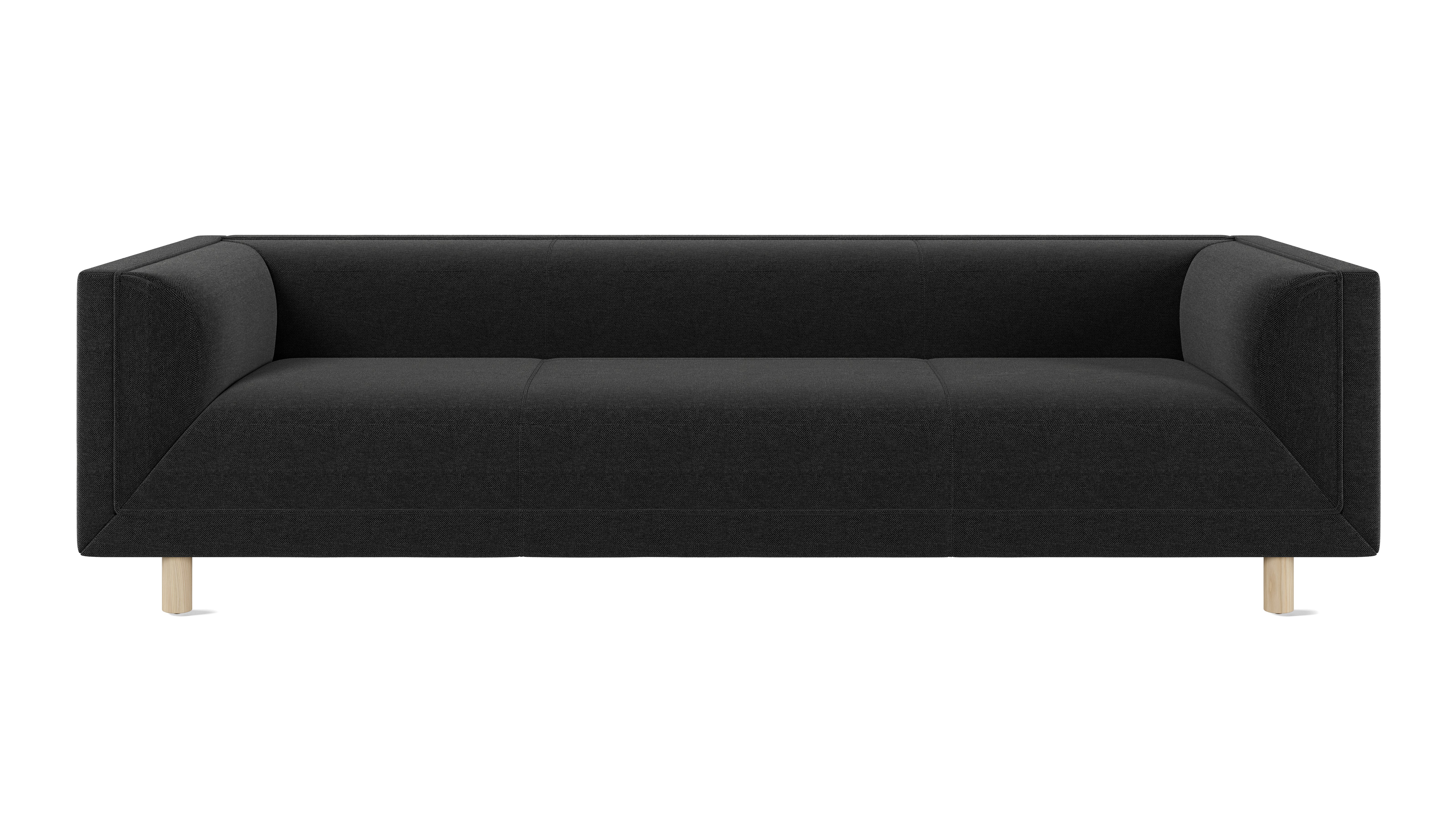 Rolled Arm Sofa 96,  Mode Talus,  White Ash