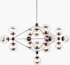 Modo Chandelier,  4 Sided,   15 Globe