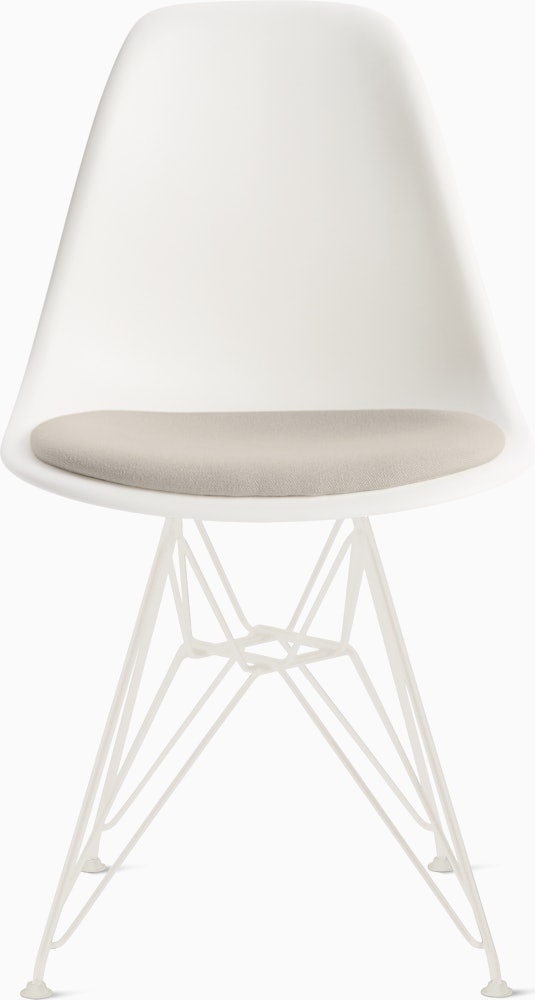Eames Molded Plastic Side Chair with Seat Pad – Herman Eames Molded Plastic Side Chair with Seat Pad – Herman