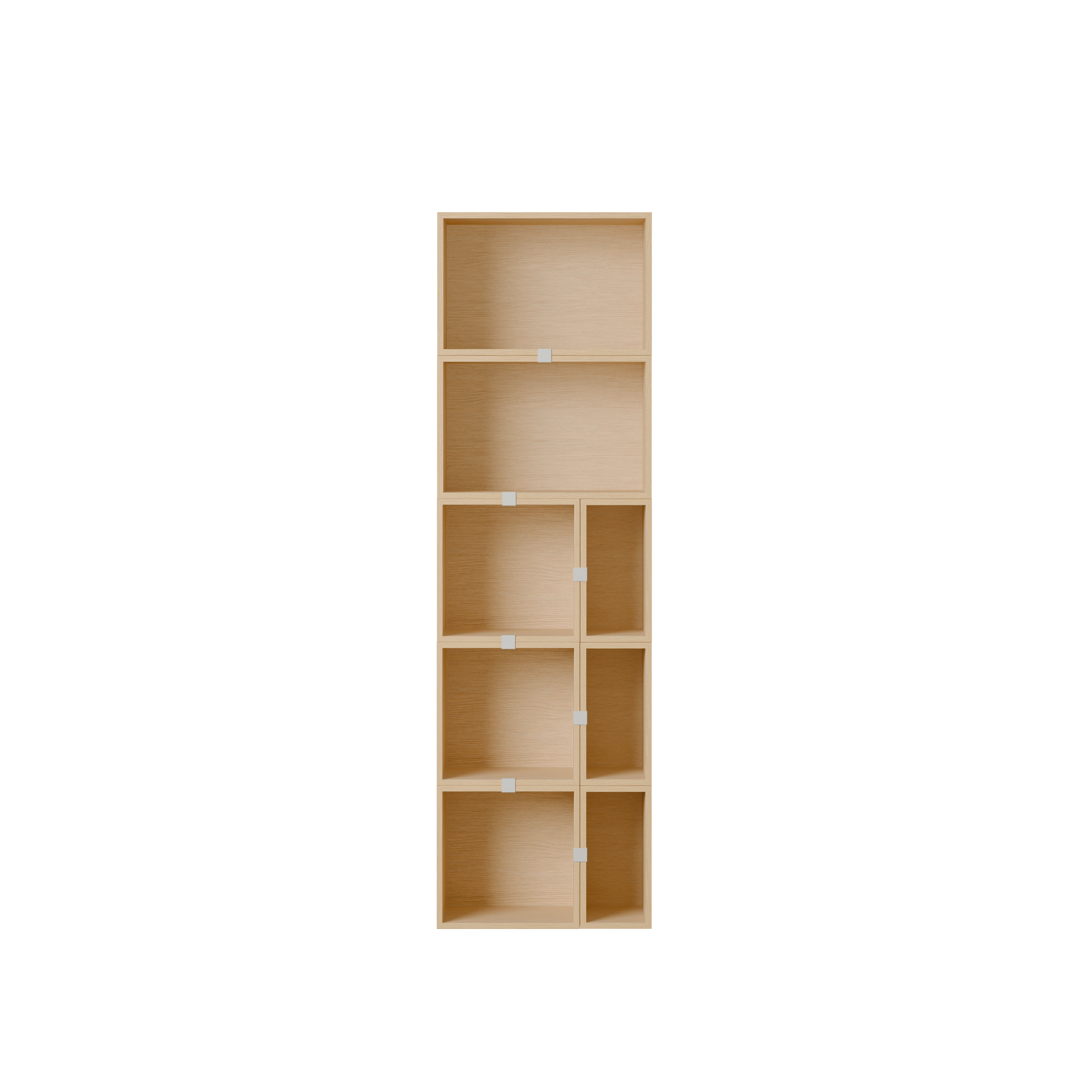 Stacked Storage Bookcase - Configuration 7,  Oak,  No Base
