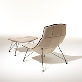 Jehs+Laub Lounge chair in white Cornaro KnollTextiles upholstery