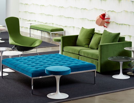 Florence Knoll Bench neocon 2018 hospitality at work florence knoll bench saarinen tulip stool bertoia bird chair pfister sofa knollstudio