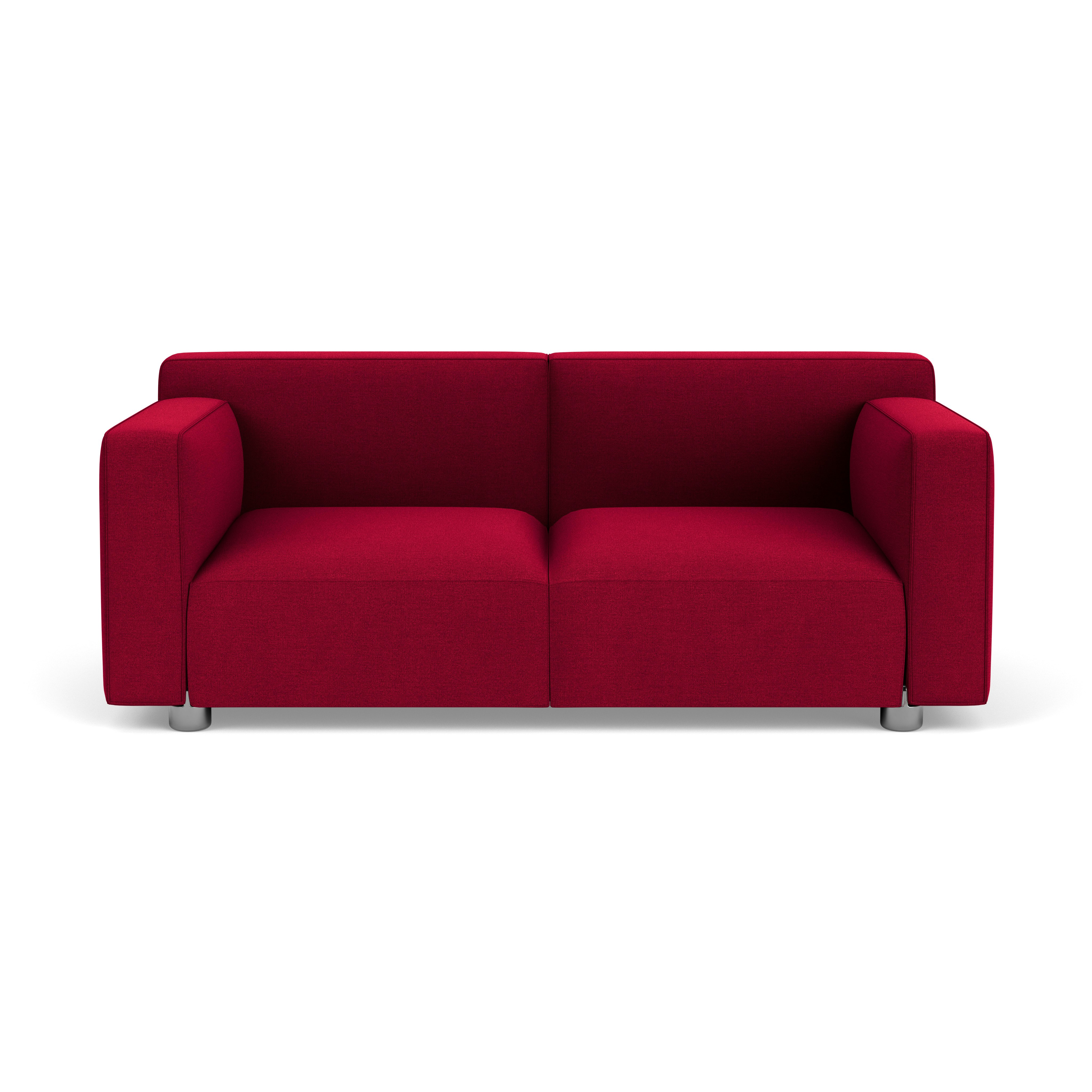 Barber Osgerby Sofa - Two Seater, Hourglass, Flame, Chrome