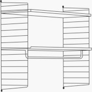 String Closet Shelving 33 High - 1 Bay - 32" Wide Shelves