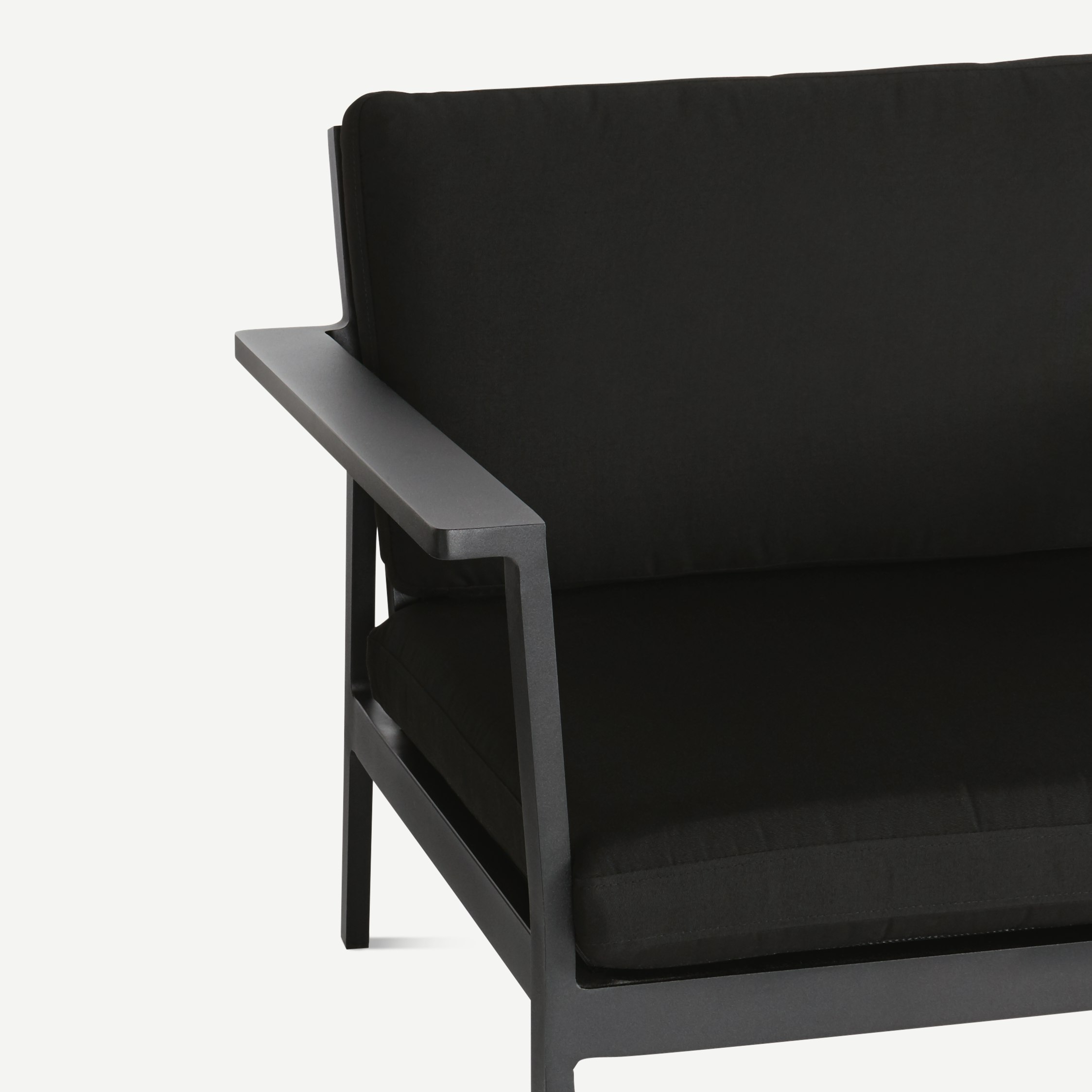 large black armchair