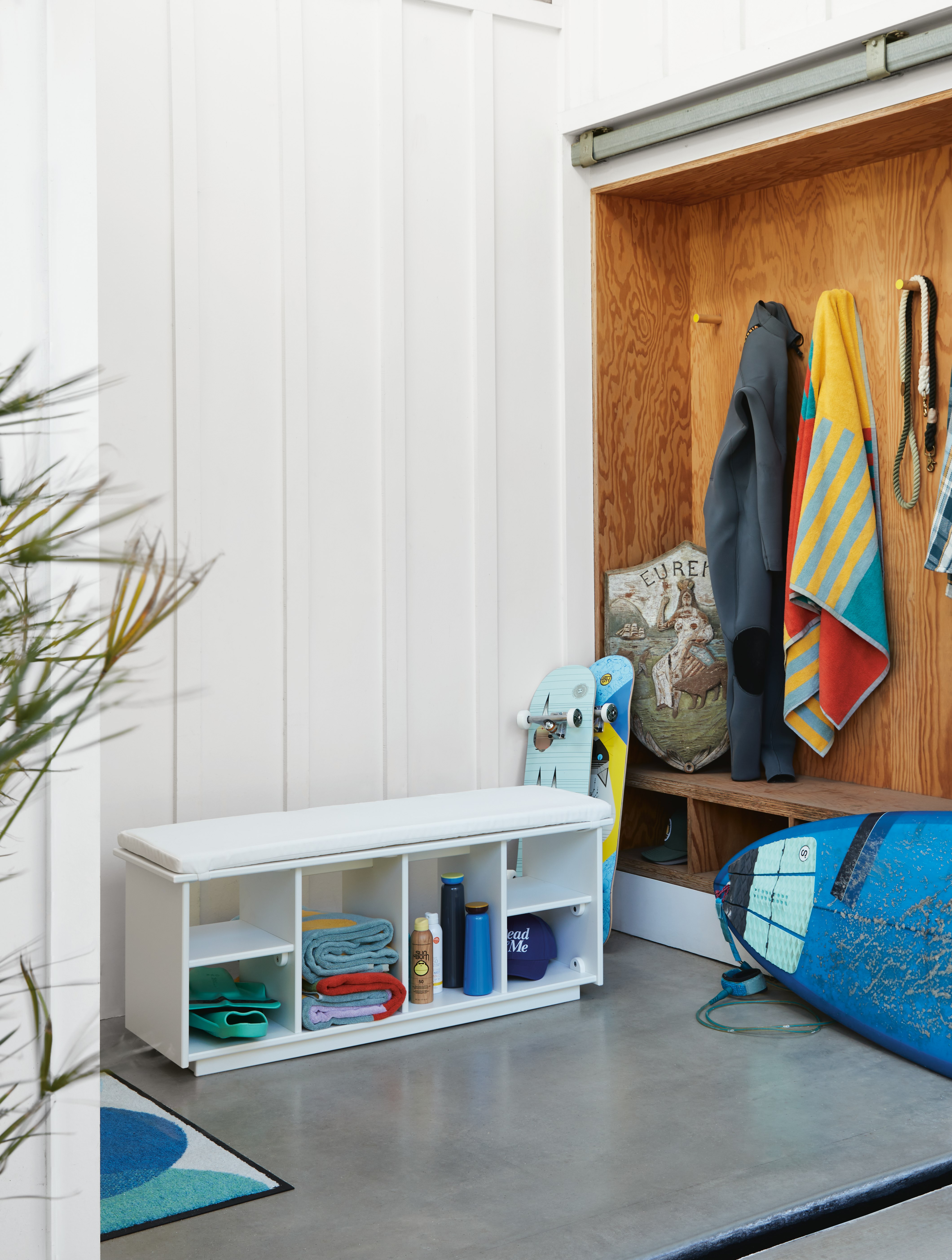 Cubby Bench with Cubby Bench Cushion