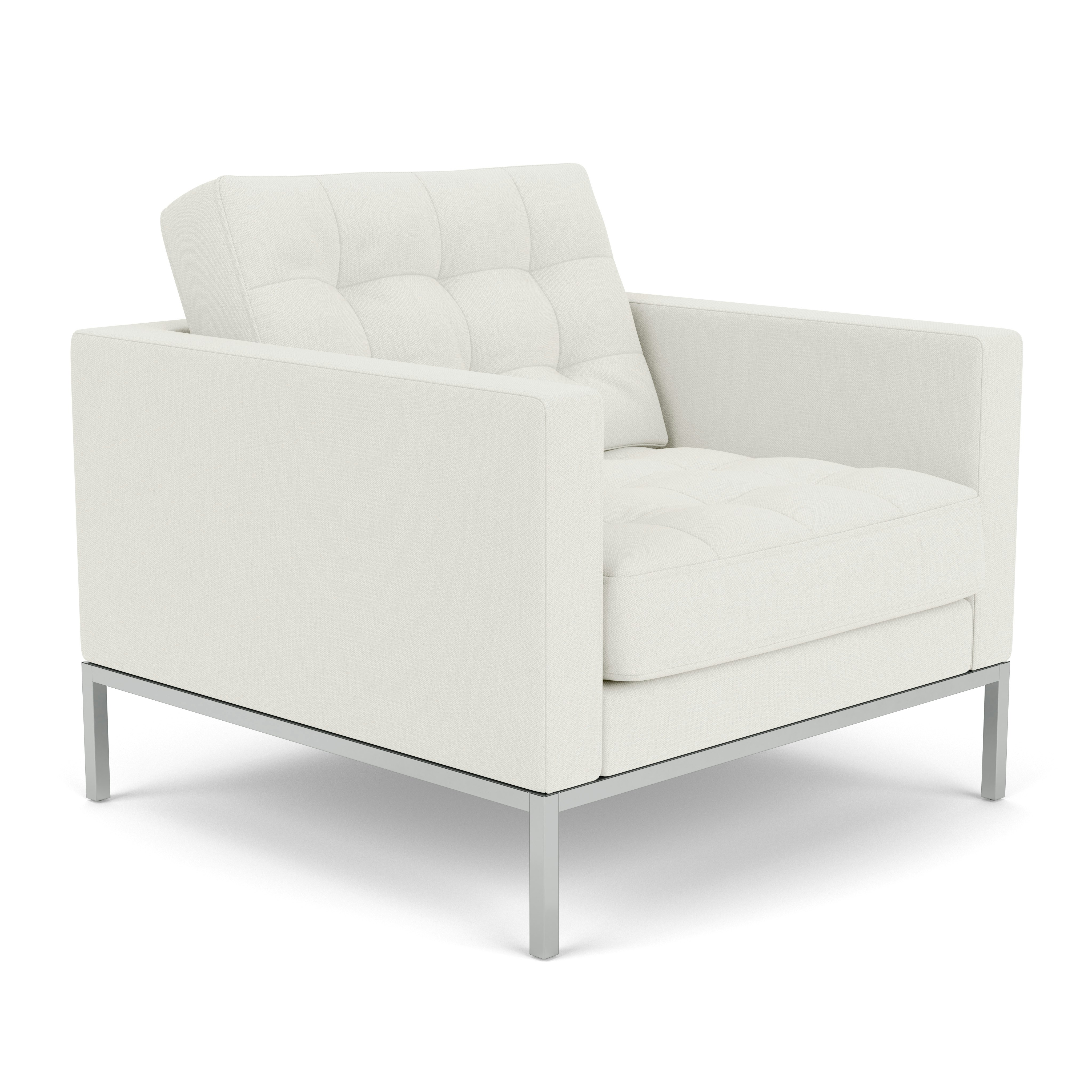 Florence Knoll Relaxed Lounge Chair - Hourglass, Air, Polished Chrome