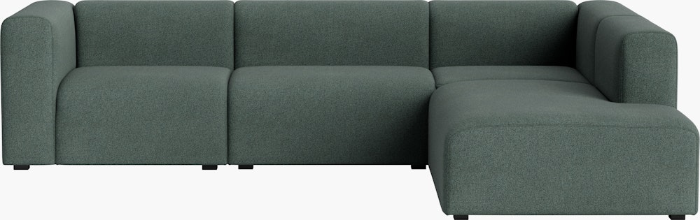 Mags L-Shaped Sectional - Right, Pecora, Green
