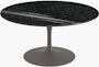 Saarinen Coffee Table - 35",  Round,  Granite,  Black Andes,  Grey"