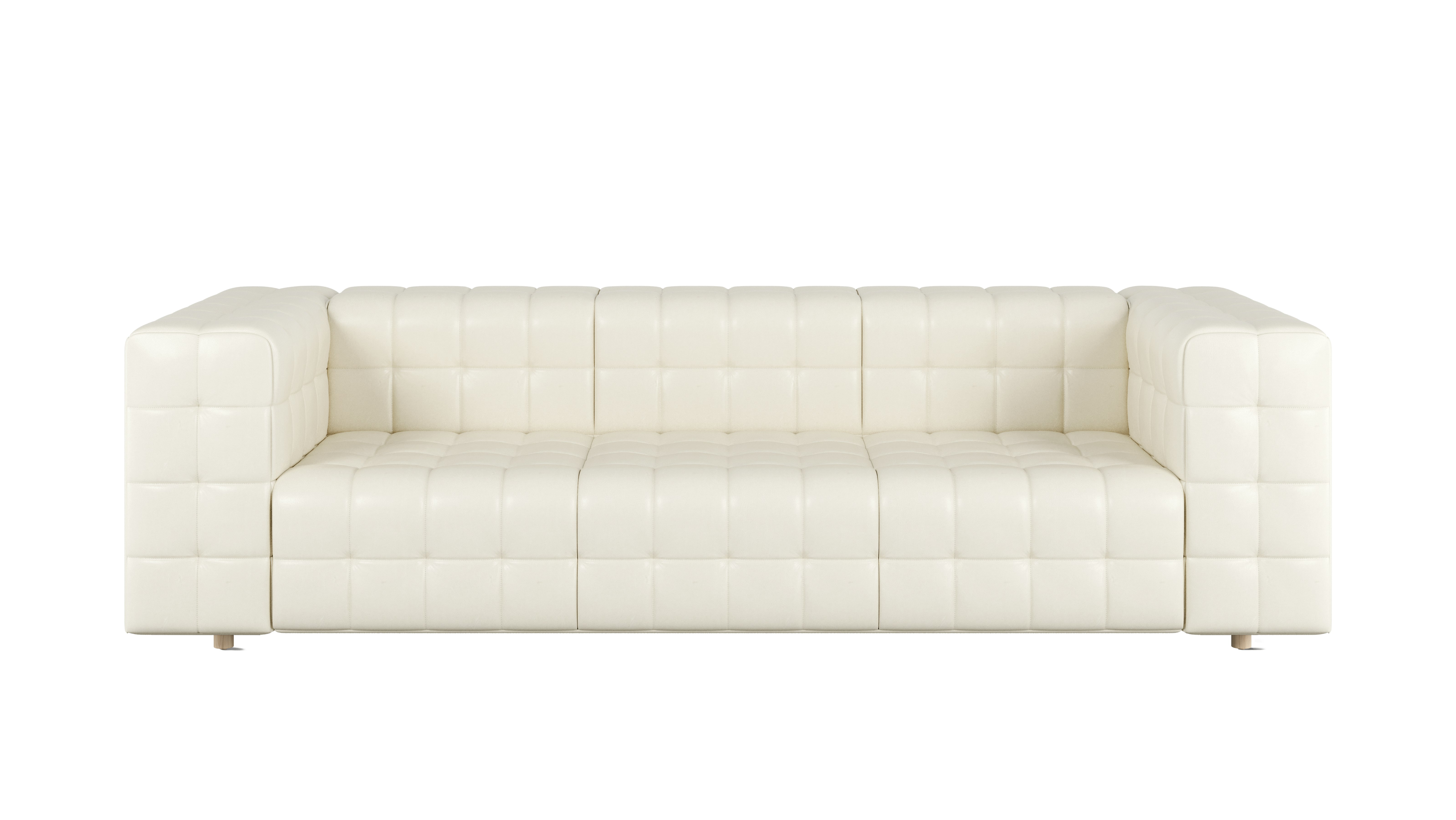 Rapport Sofa 3 Seater in Prone Leather Lotus with Ash Legs