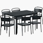 Linear Steel Dining Set Linear Steel Dining Set