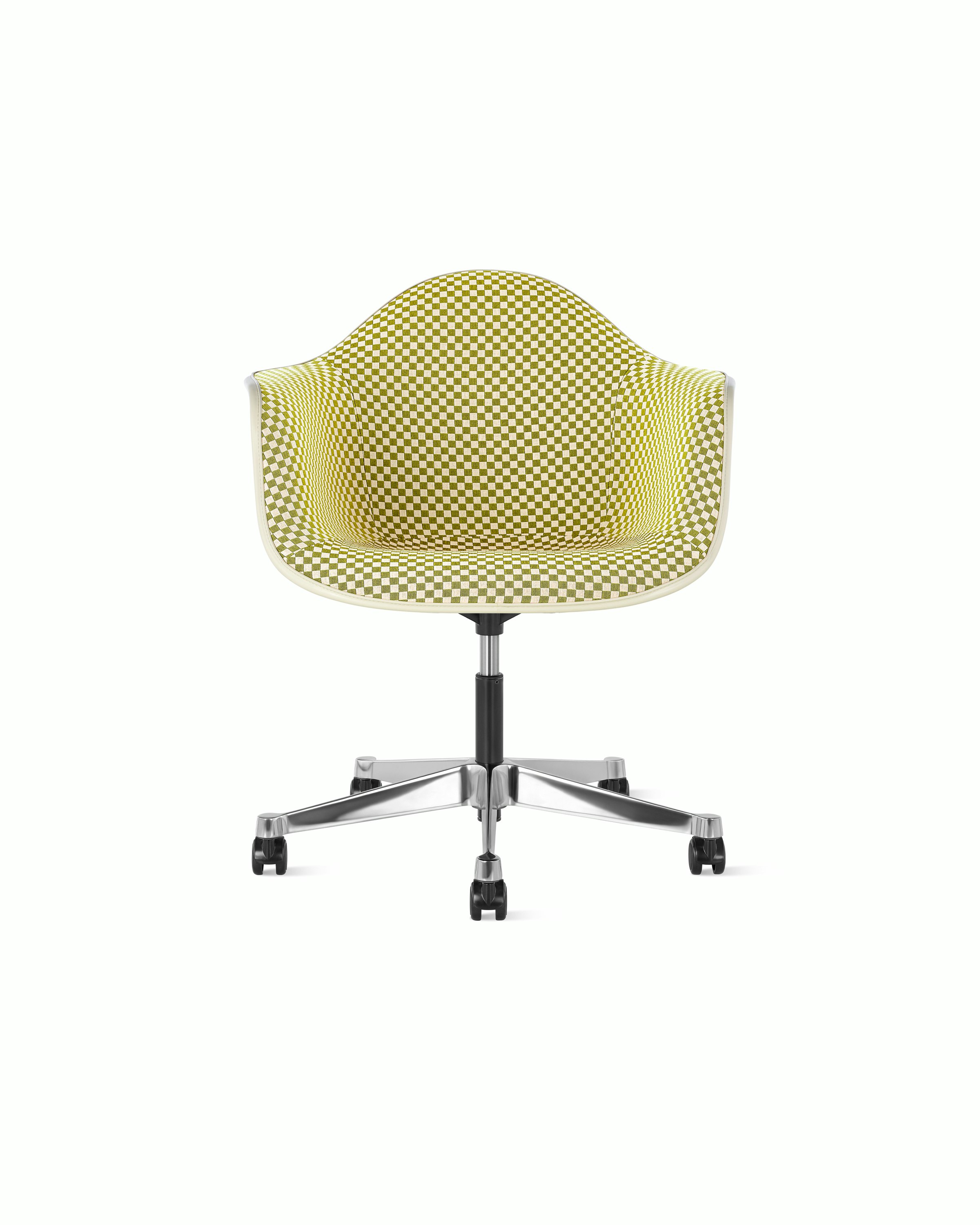 Eames Upholstered Molded Plastic Task Armchair