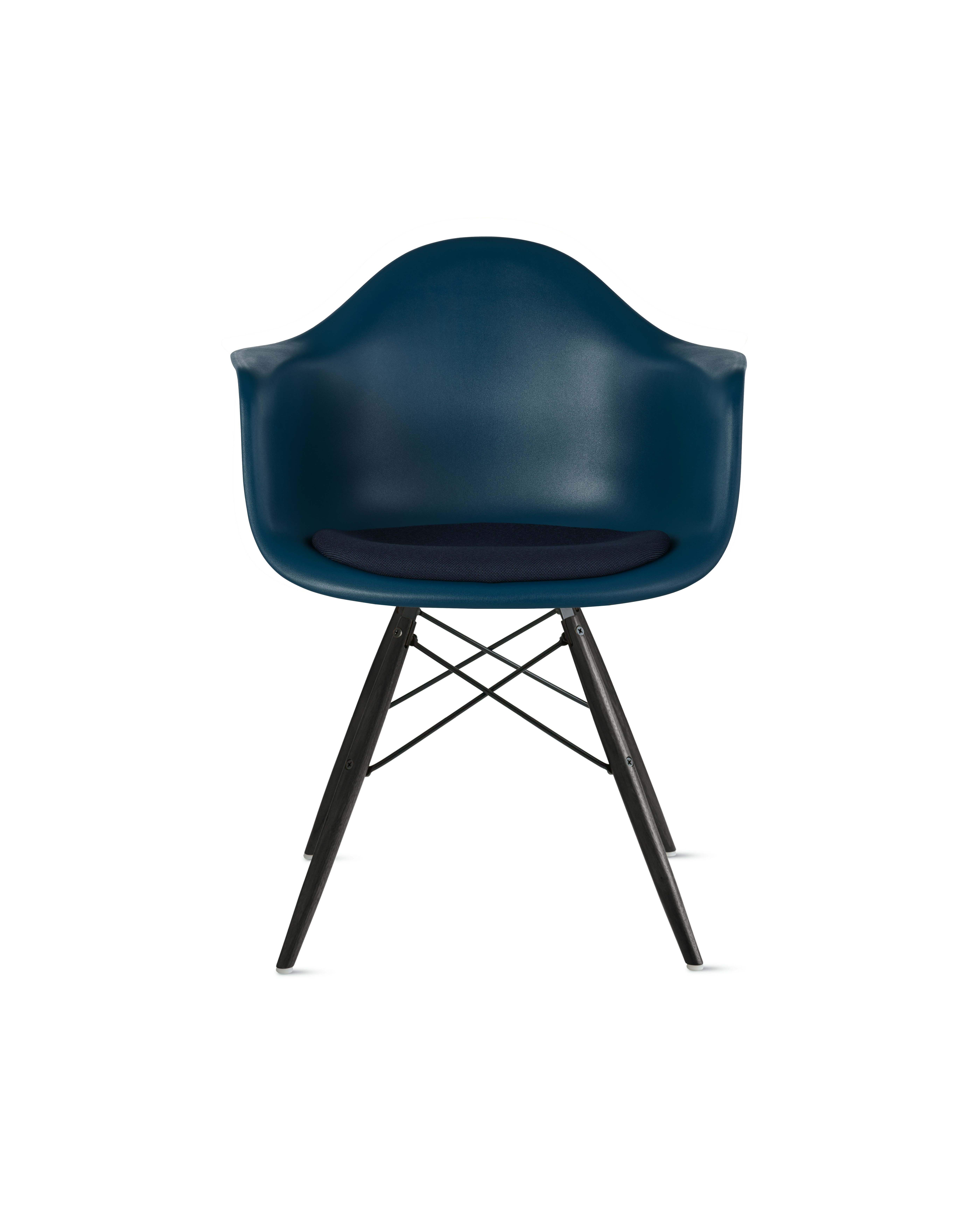 Eames Molded Plastic Armchair with Seat Pad