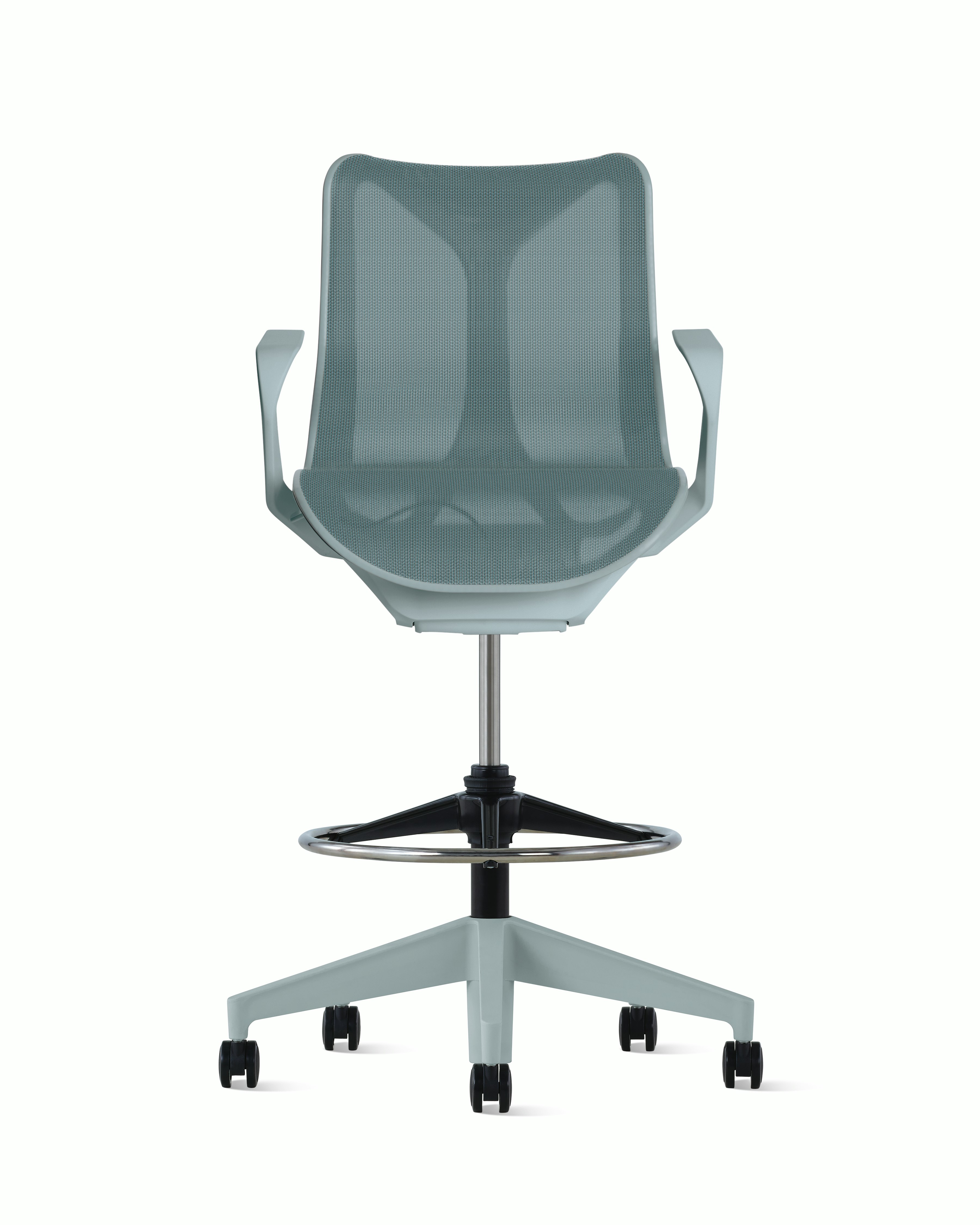 Cosm Stool Low Back Fixed Arm